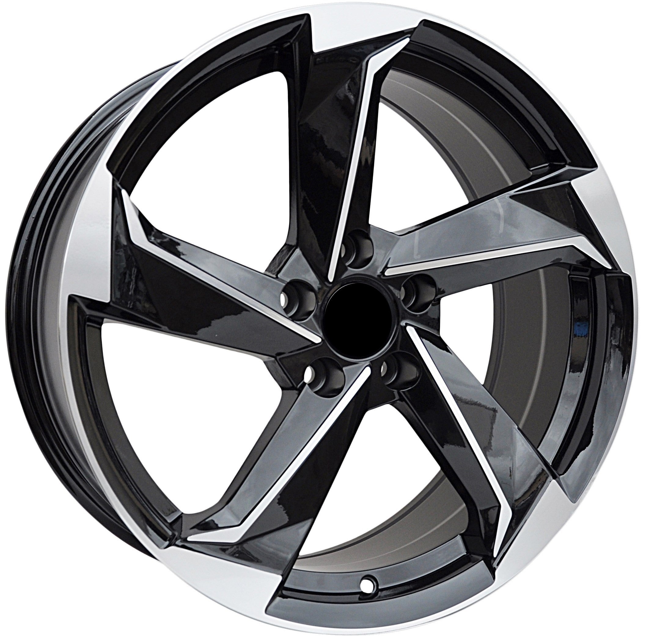 PDW 5185 Alufælge 19" 5x112 ET40 – Poleret/sort (sæt á 4)