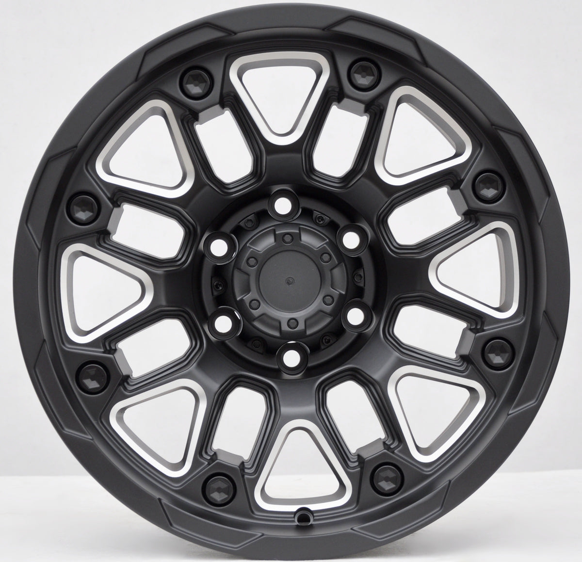 PDW FBX155 Alufælge 17" 6x139.7 ET0 – Sort (sæt á 4)