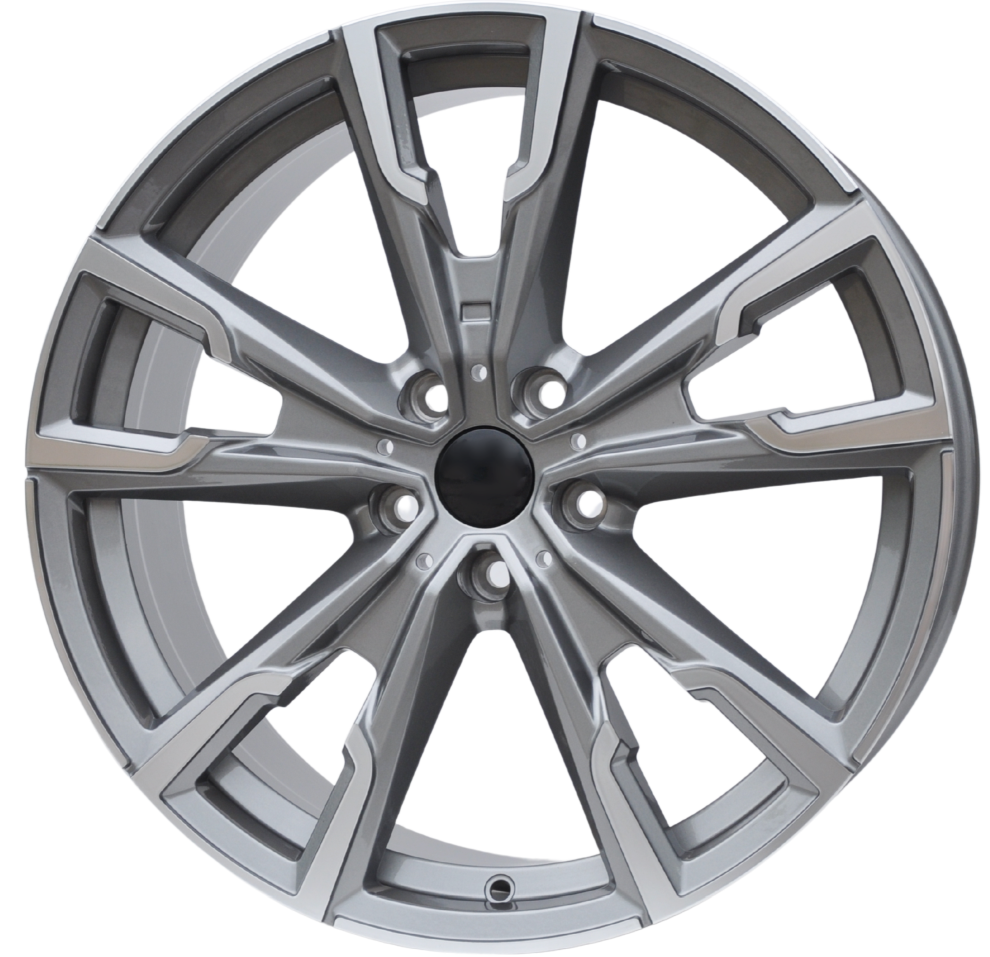PDW YF5710 Alufælge 19" 5x112 ET46 – Poleret/grafit (sæt á 4)