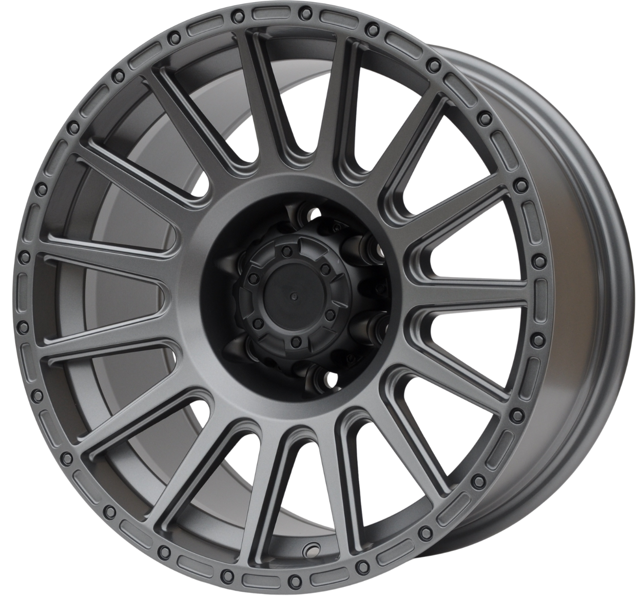 PDW fbx026 Alufælge 17" 6x139.7 ET0 – Gun metal mat (sæt á 4)
