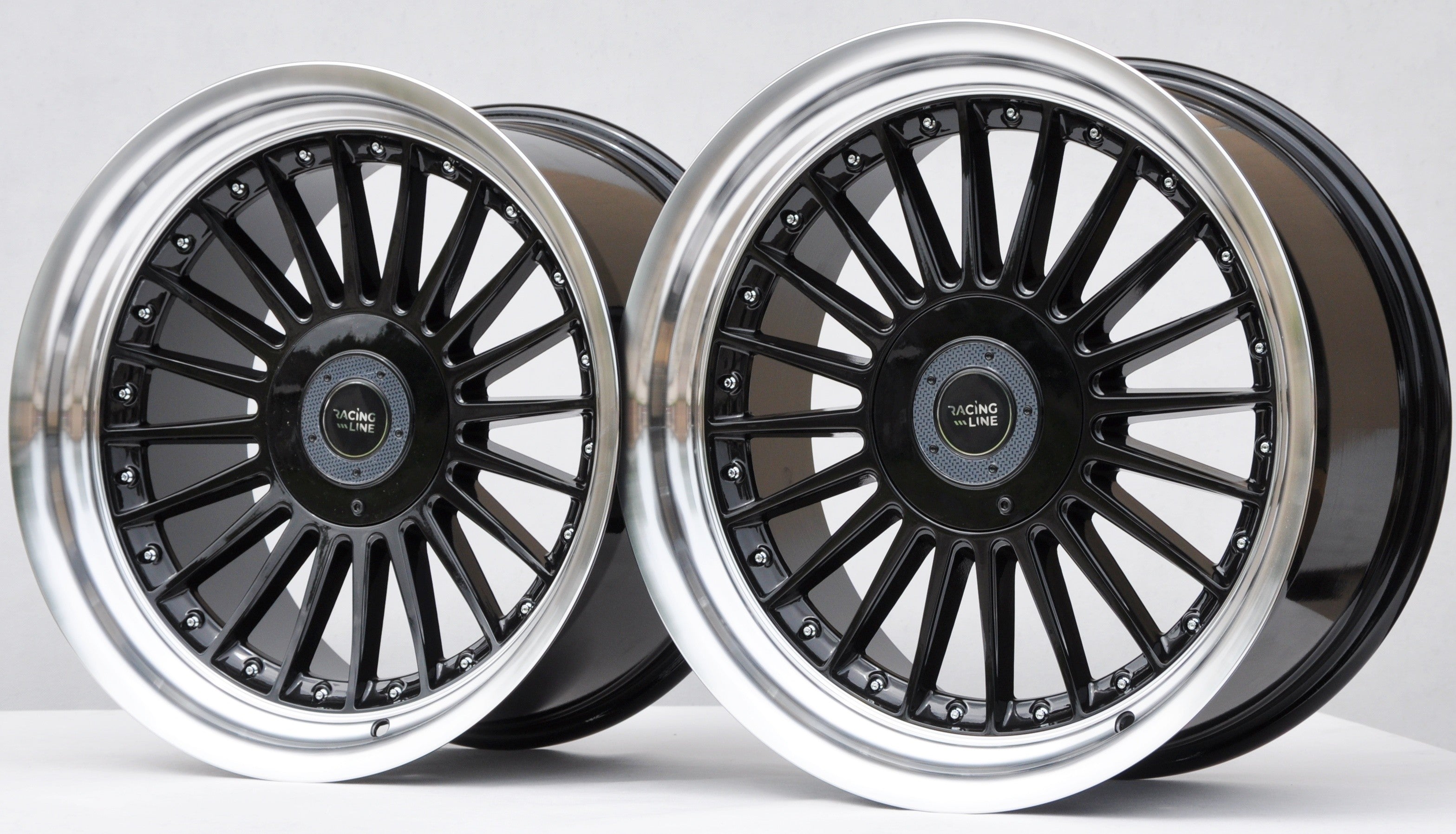 PDW 1803 Alufælge 18" 5x120 ET20 – Sort/polerowany rant (sæt á 4)