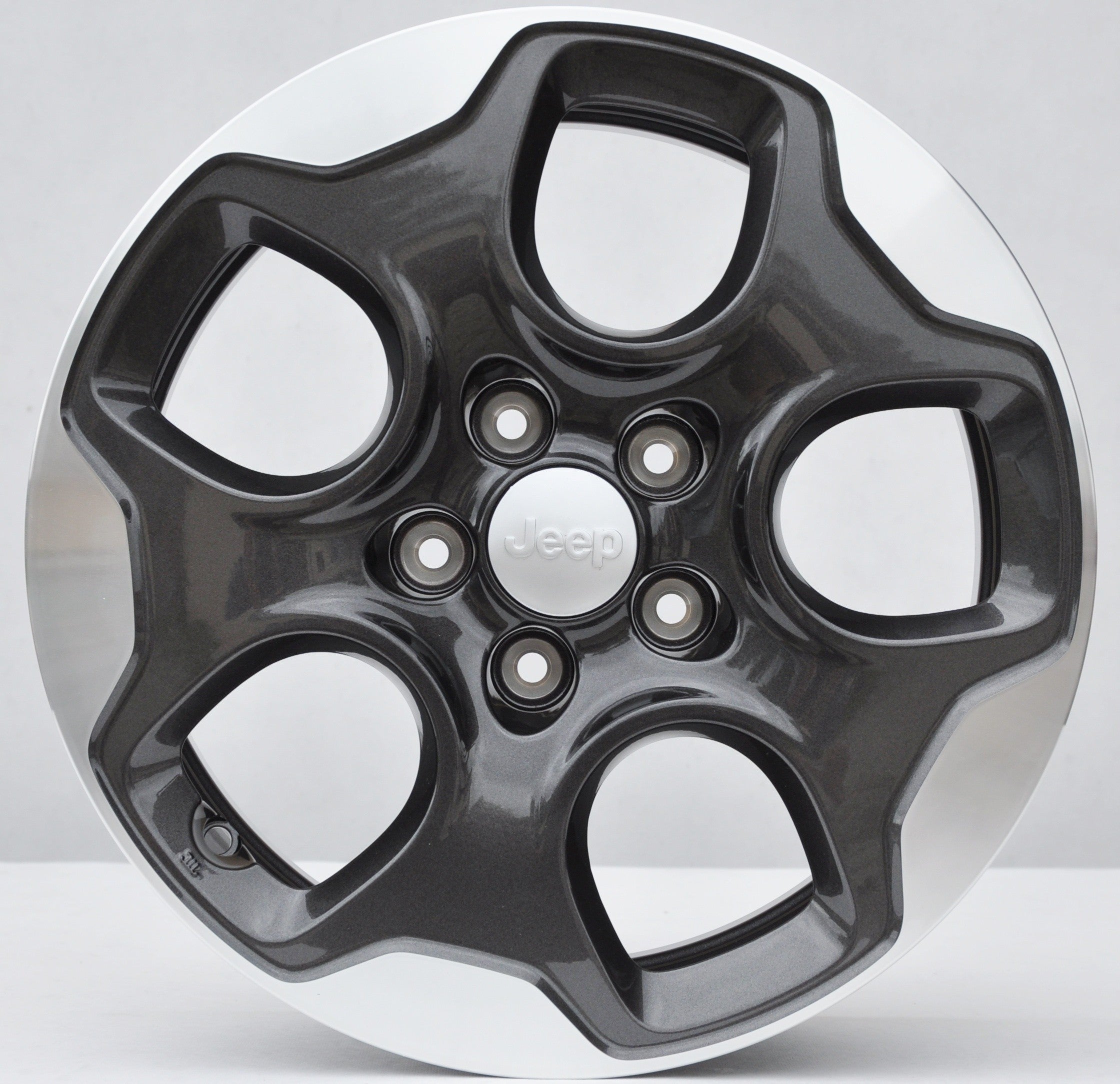 Jeep (oryginalne OEM) 735577528/5xa64lavaa Alufælge 16" 5x110 ET40 – Poleret/grafit (sæt á 4)