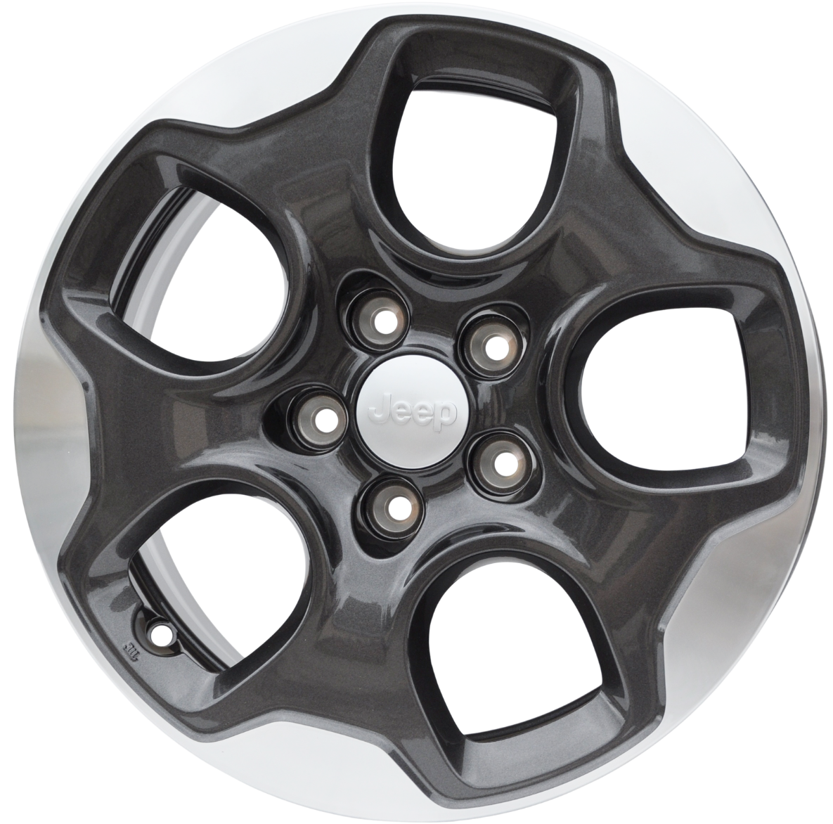 Jeep (oryginalne OEM) 735577528/5xa64lavaa Alufælge 16" 5x110 ET40 – Poleret/grafit (stk)