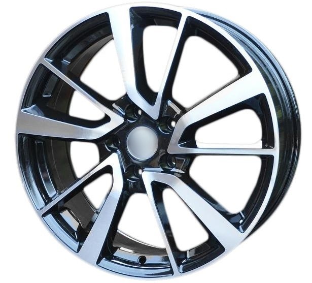 PDW 853/5147/131 Alufælge 17" 5x114.3 ET40 – Poleret/sort (sæt á 4)