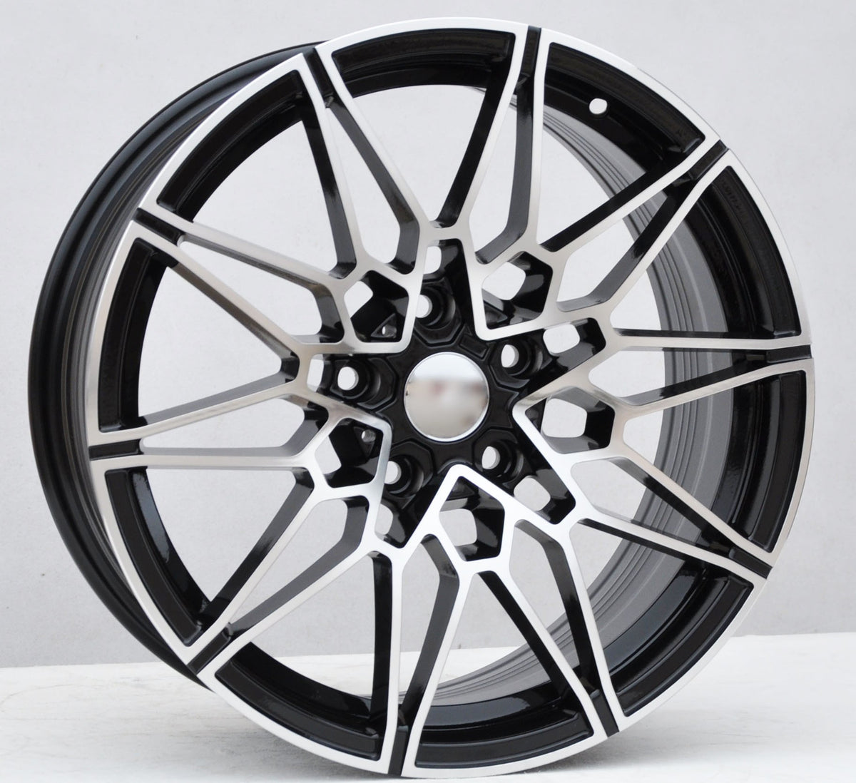 PDW 0293 Alufælge 18" 8/9J 5x120 ET34 – Poleret/sort (sæt á 4)