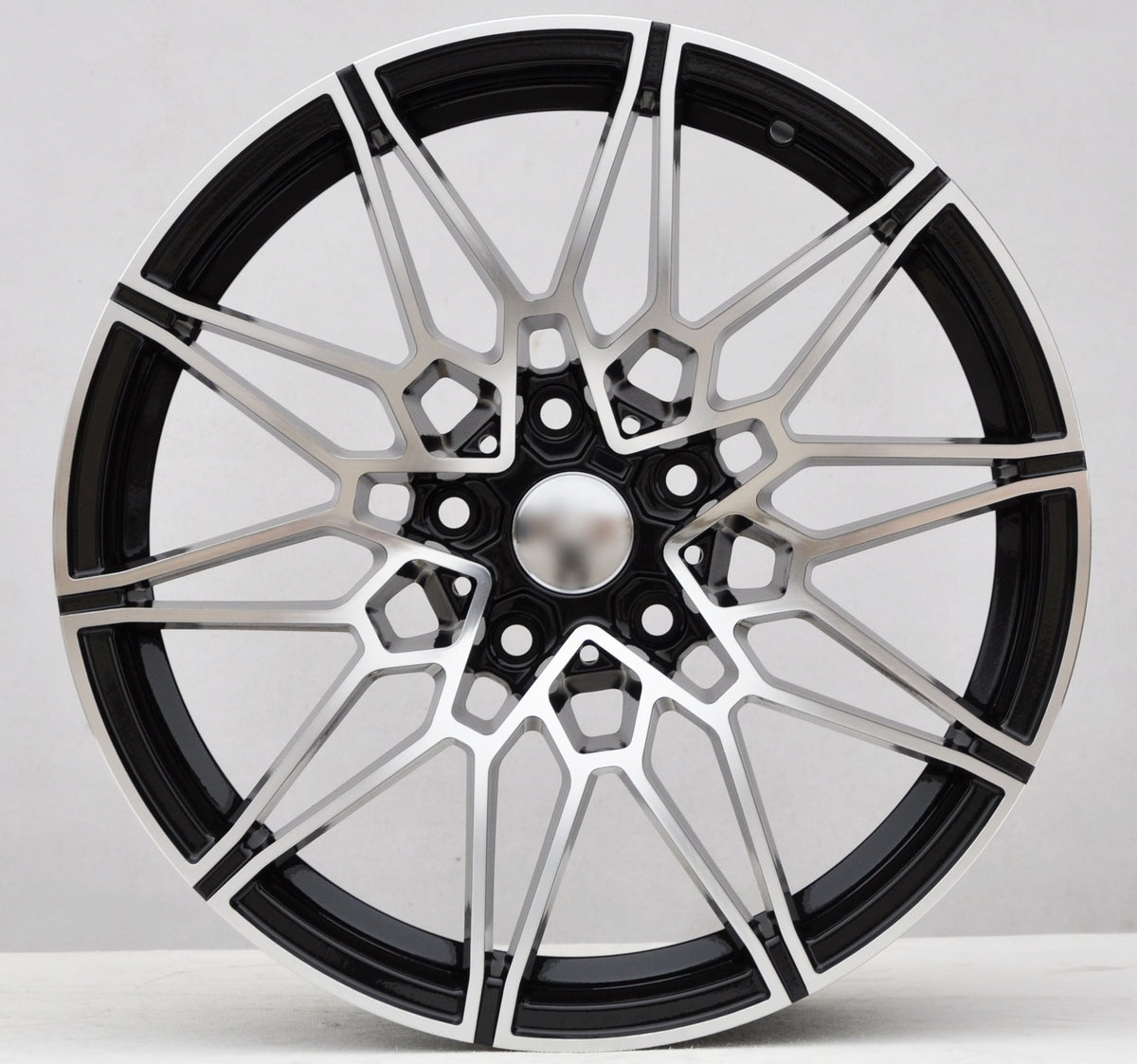 PDW 0293 Alufælge 18" 8/9J 5x120 ET34 – Poleret/sort (sæt á 4)