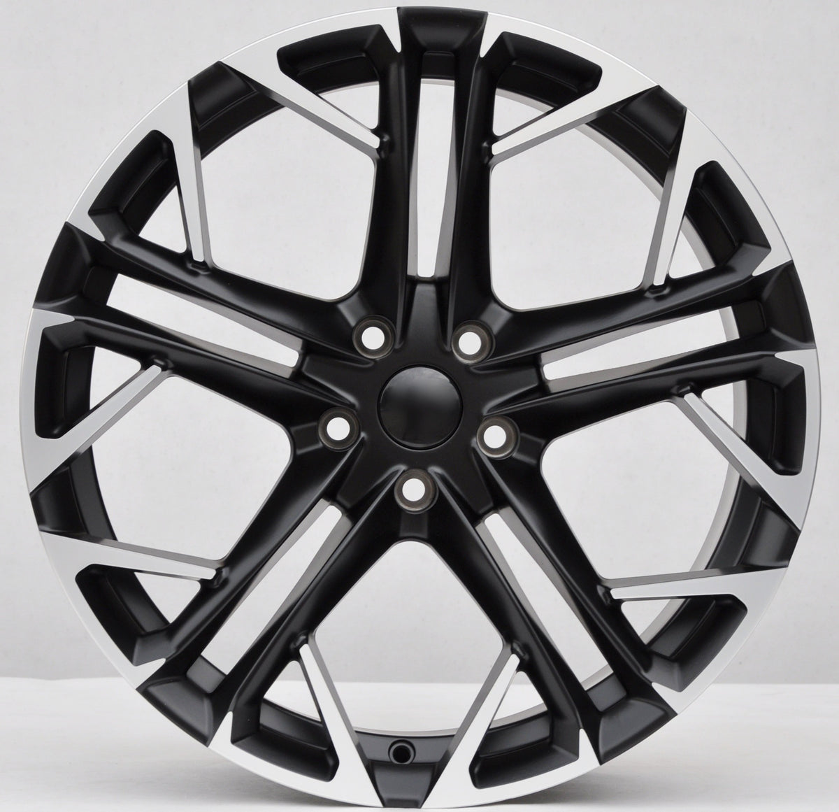 PDW 5719 Alufælge 19" 8,5J 5x112 ET38 – Poleret/sort halvmat (sæt á 4)