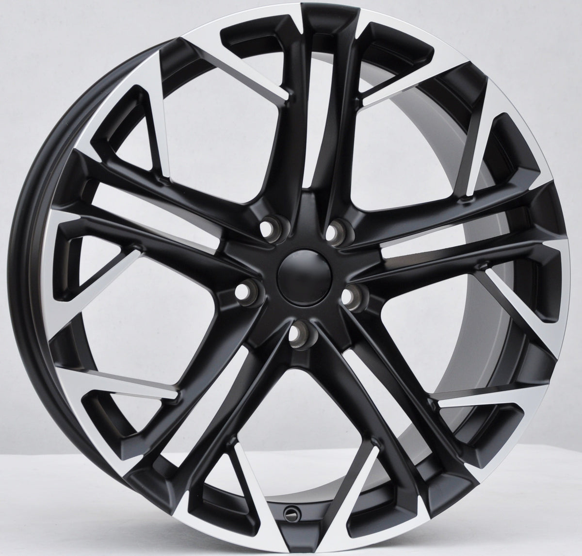 PDW 5719 Alufælge 19" 5x112 ET38 – Poleret/sort halvmat (sæt á 4)