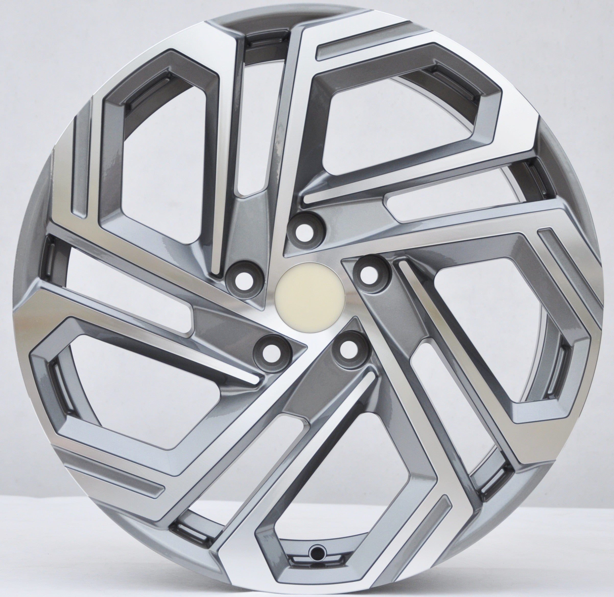PDW FBX345 Alufælge 19" 5x114.3 ET51 – Poleret/grafit (sæt á 4)