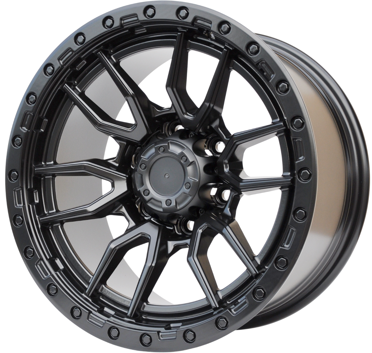PDW BX109 Alufælge 17" 9J 6x139.7 ET0 – Sort mat (sæt á 4)