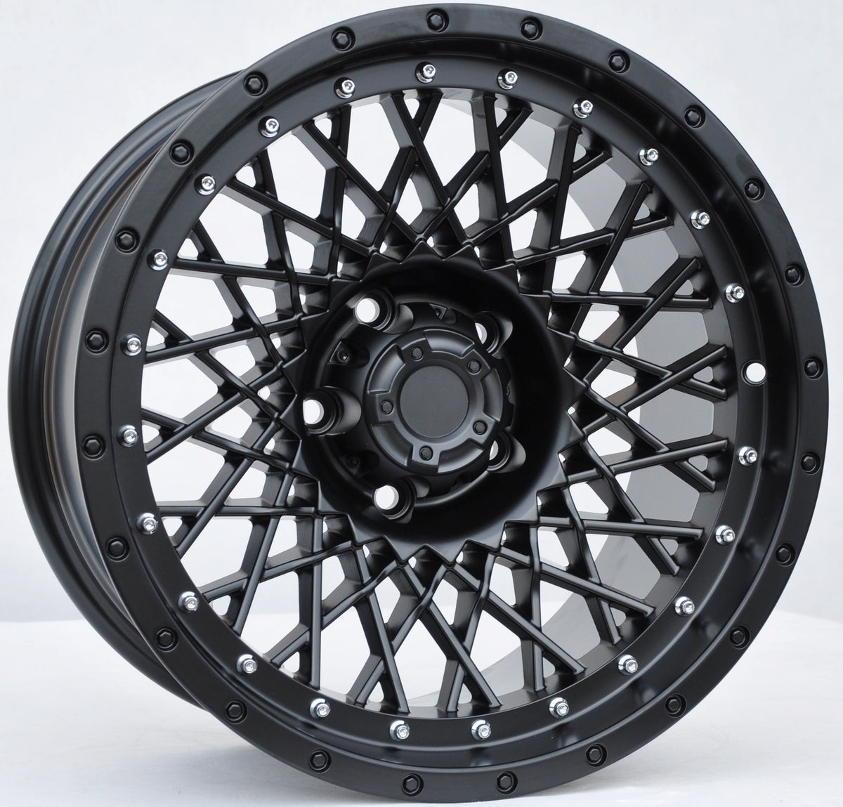 PDW FBX085 Alufælge 17" 9J 5x127 ET-10 – Sort (sæt á 4)