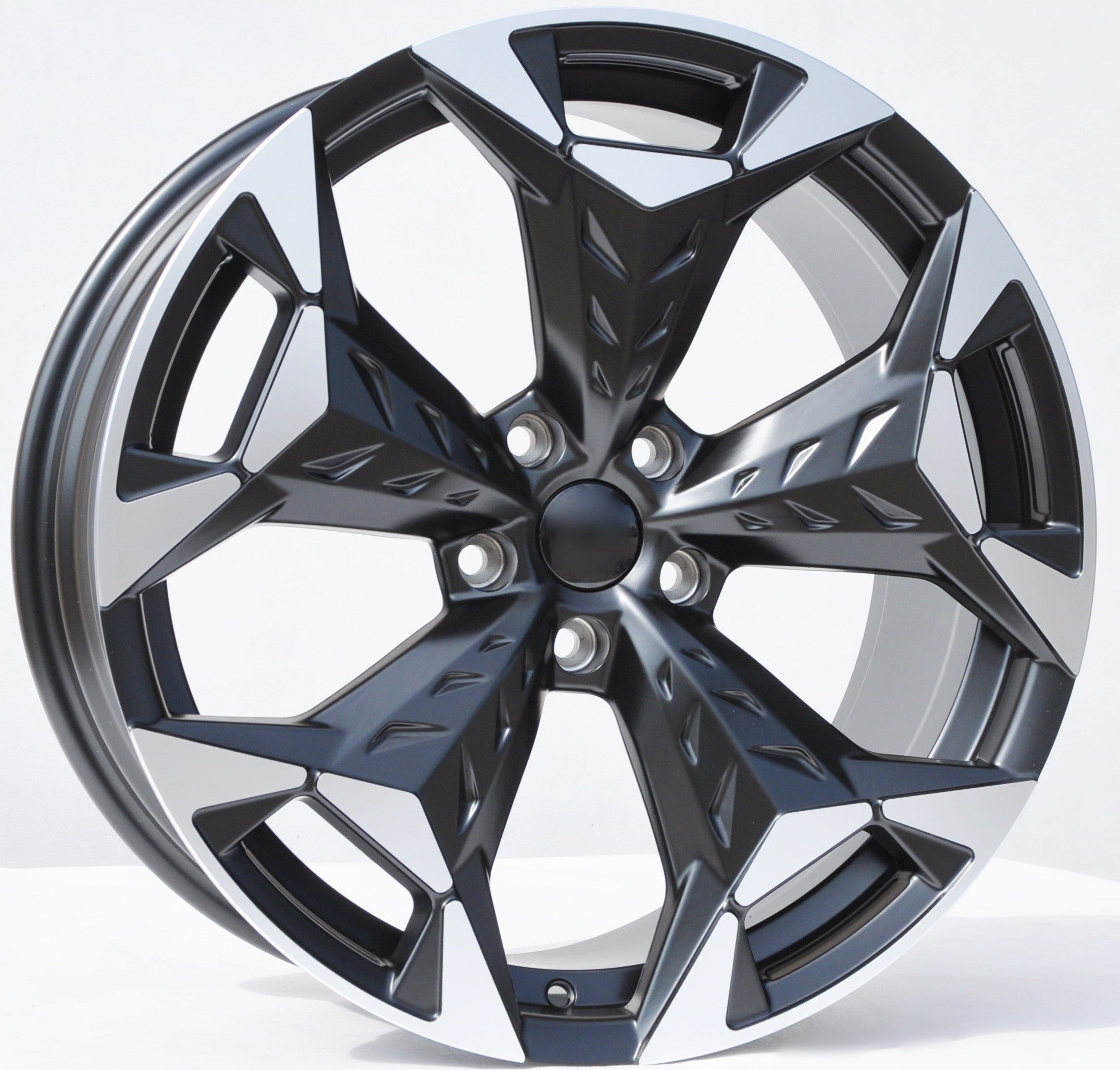PDW 5717 Alufælge 18" 5x112 ET38 – Poleret/sort półmat (sæt á 4)