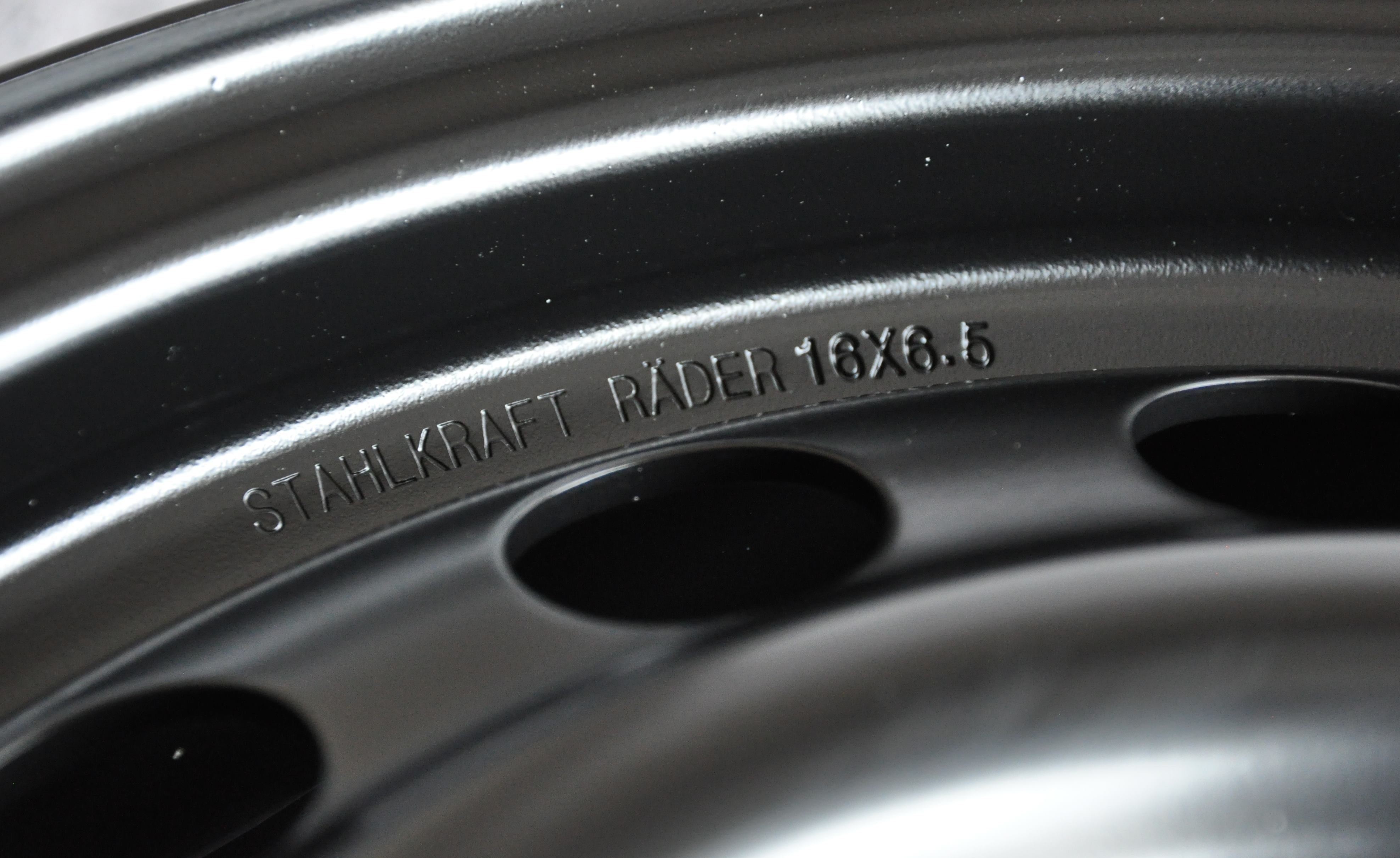 Stahlkraft Rader A16SZT Stålfælge 16" 5x114.3 ET39 – Sort (stk)