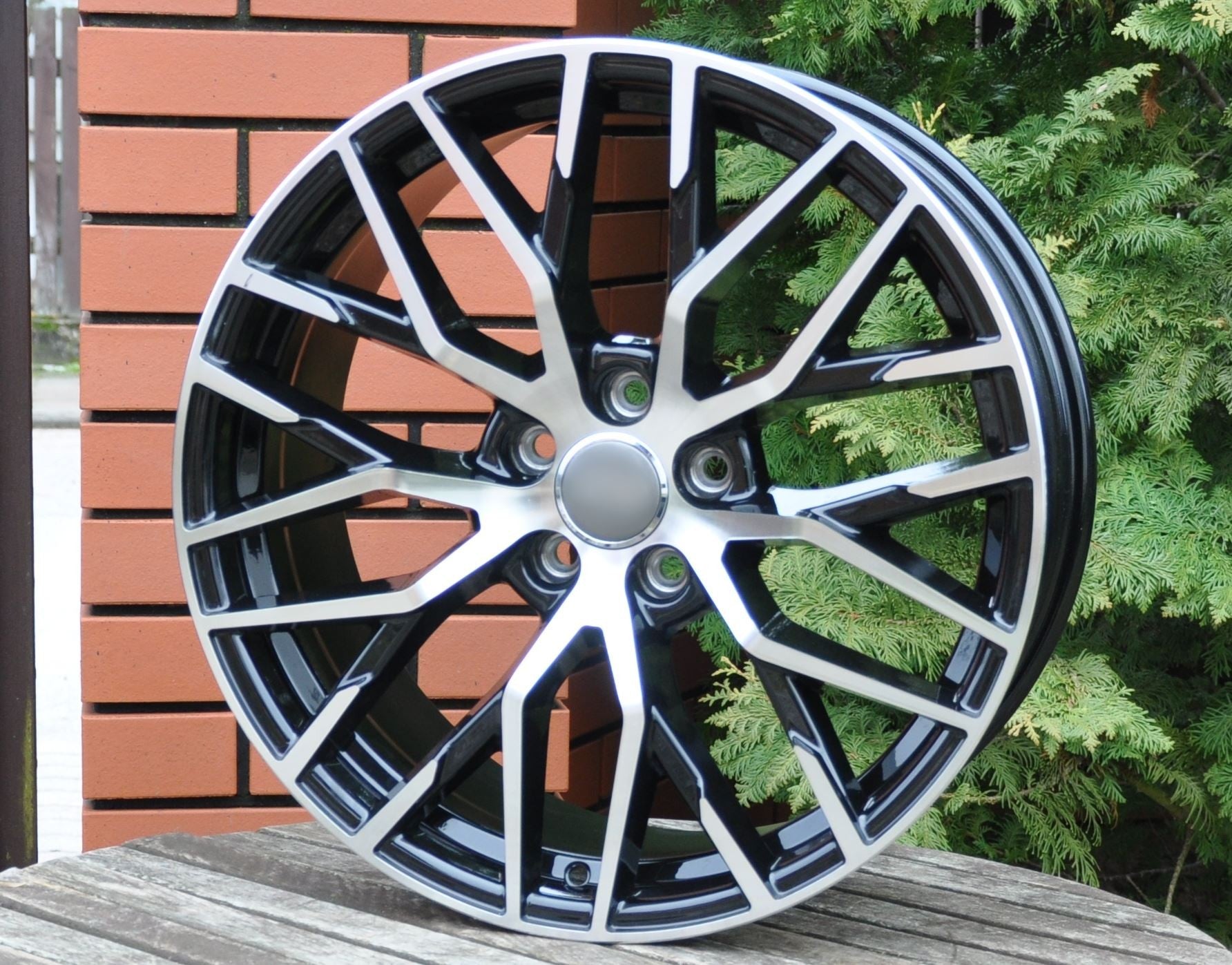 PDW JW31/fe30 Alufælge 19" 5x112 ET40 – Poleret/sort (sæt á 4)