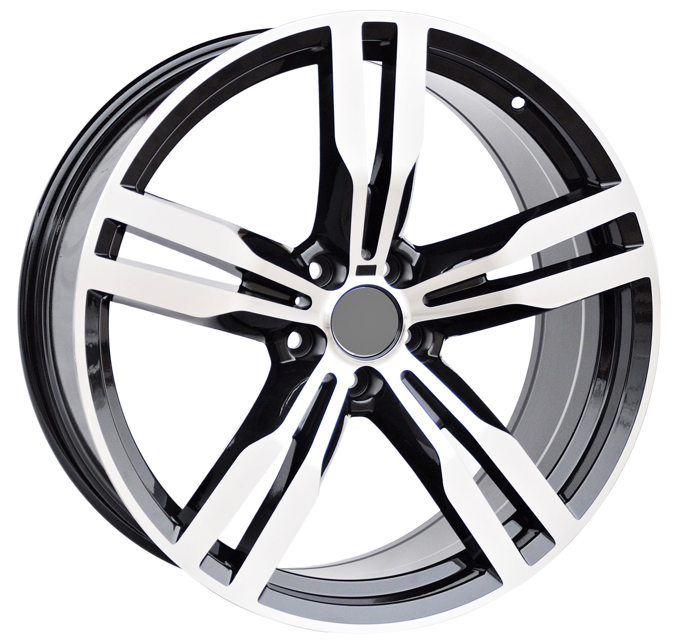 PDW 5327 Alufælge 20" 5x120 ET25 – Poleret/sort (sæt á 4)