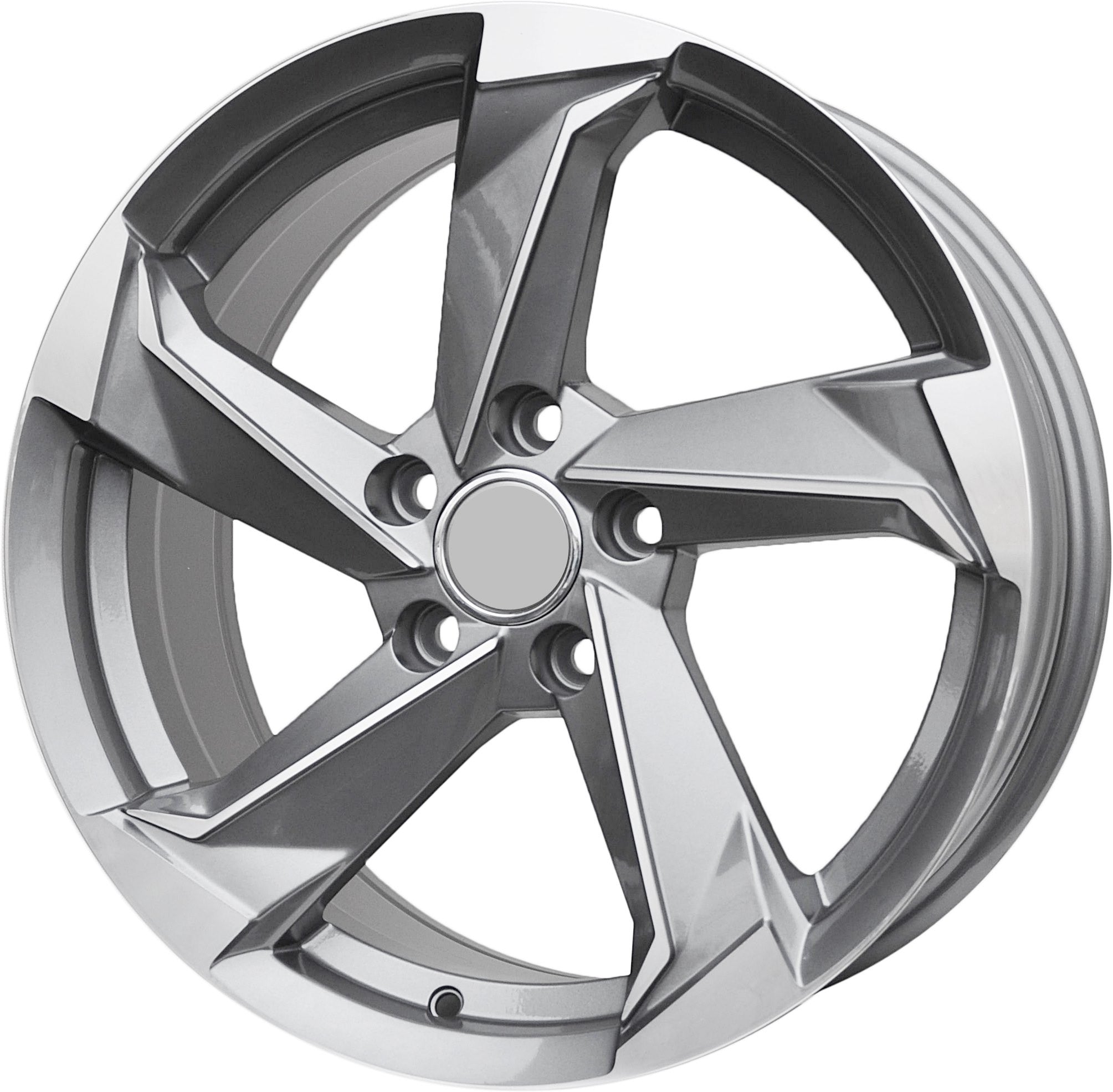 PDW 5185 Alufælge 19" 5x112 ET40 – Poleret/grafit (sæt á 4)