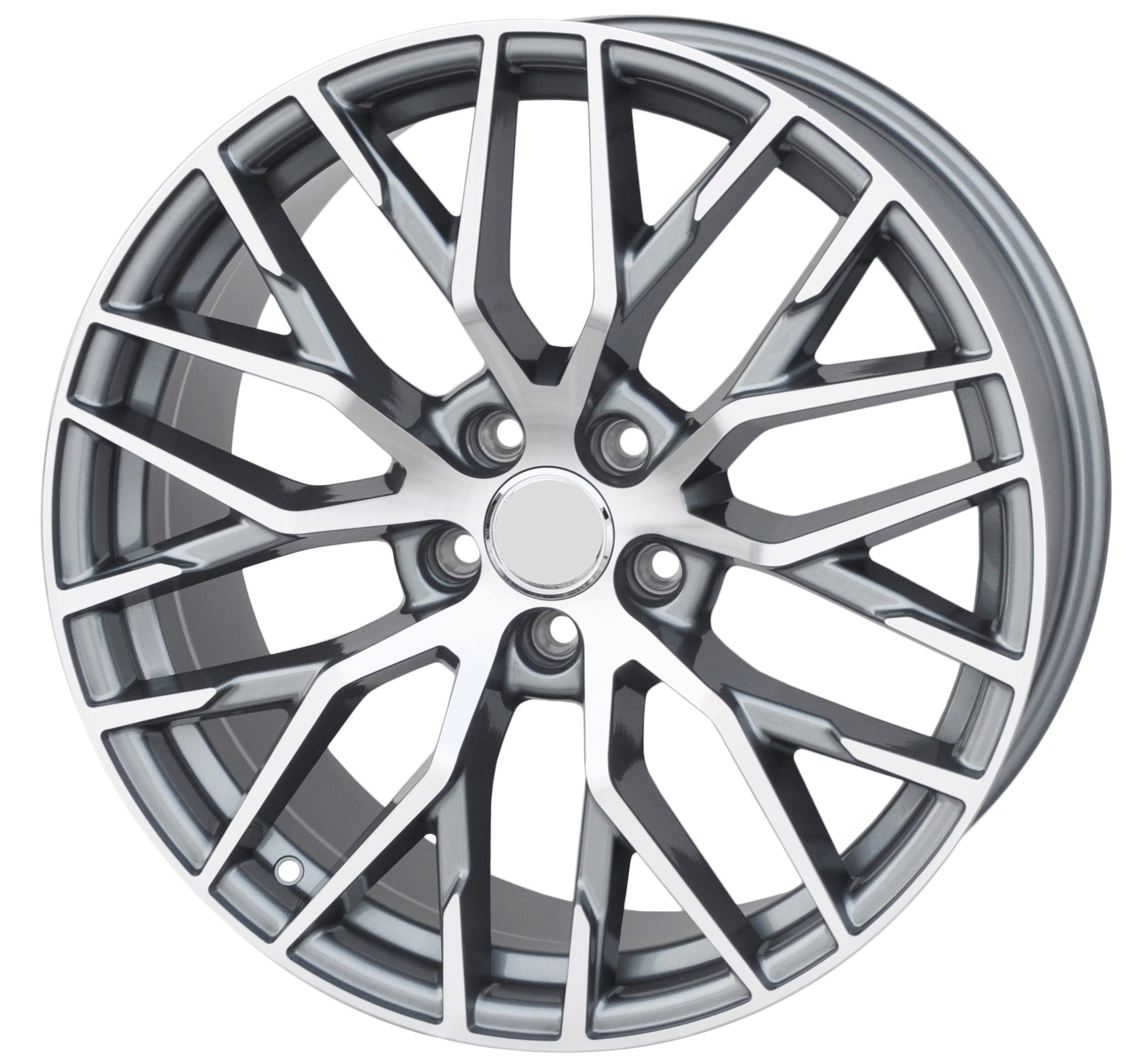 PDW fe30 Alufælge 19" 5x112 ET40 – Poleret/grafit (sæt á 4)