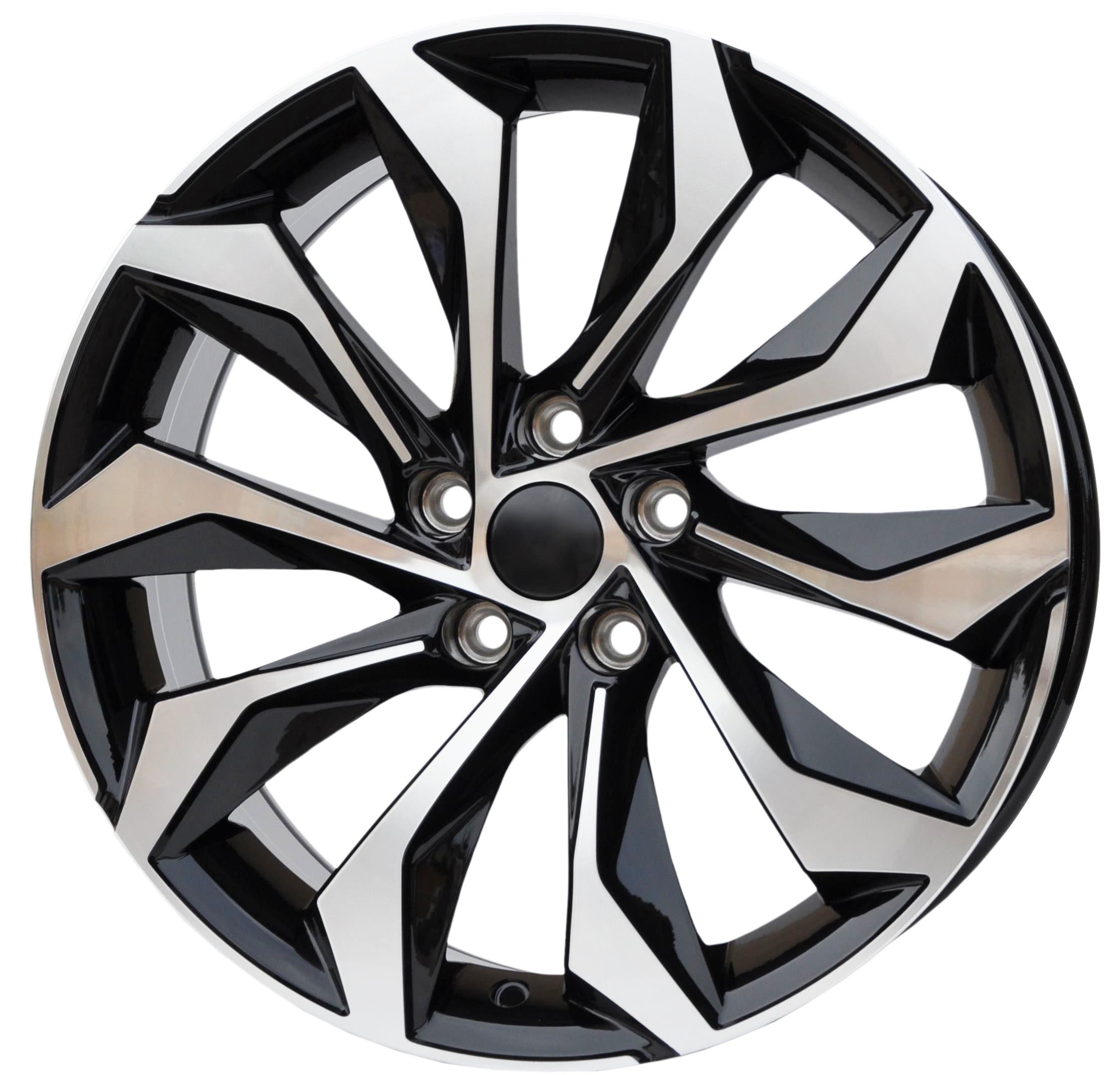 PDW 1139 Alufælge 18" 5x112 ET40 – Poleret/sort (sæt á 4)