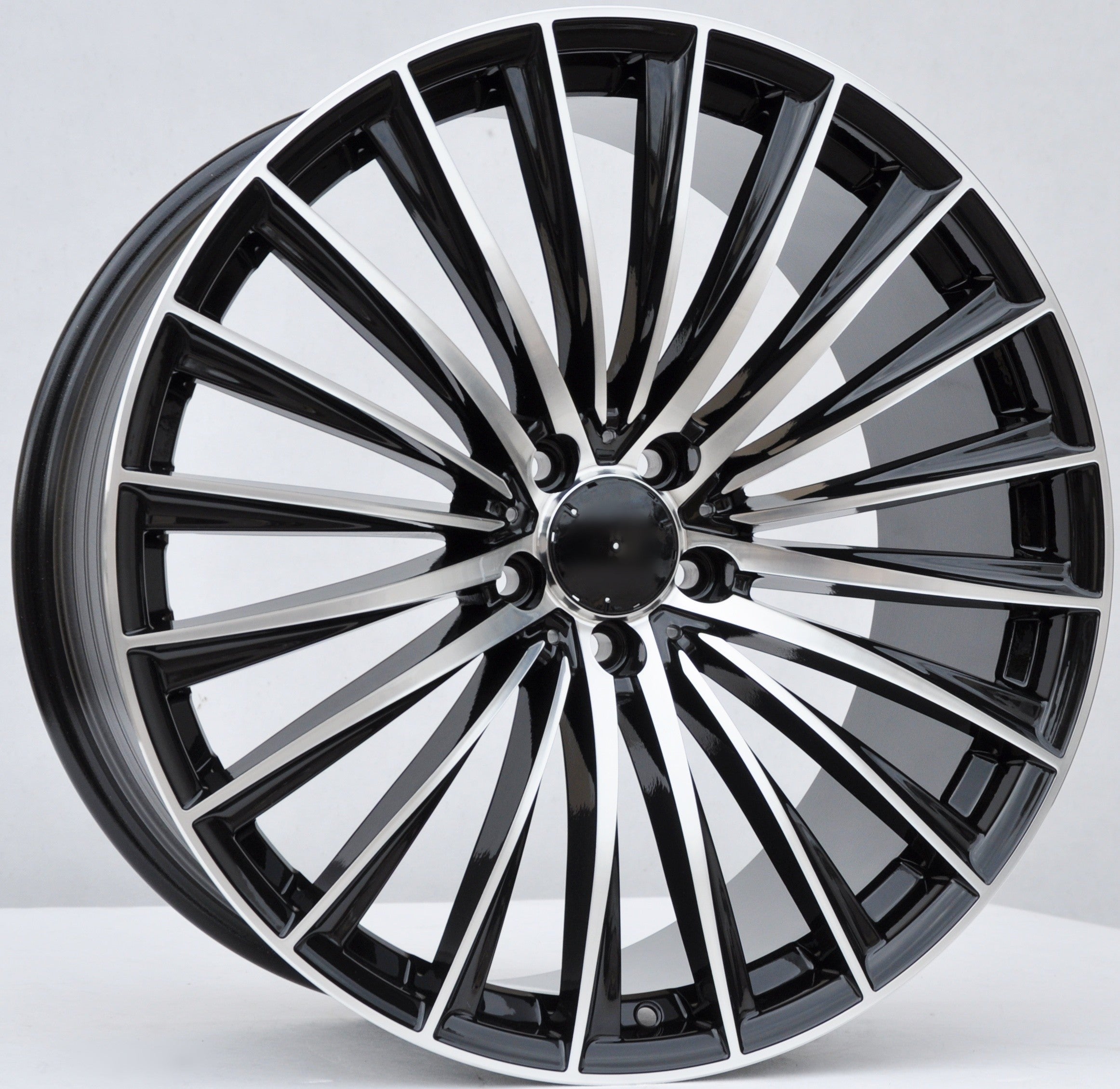 PDW FBX149 Alufælge 21" 5x112 ET40 – Poleret/sort (sæt á 4)