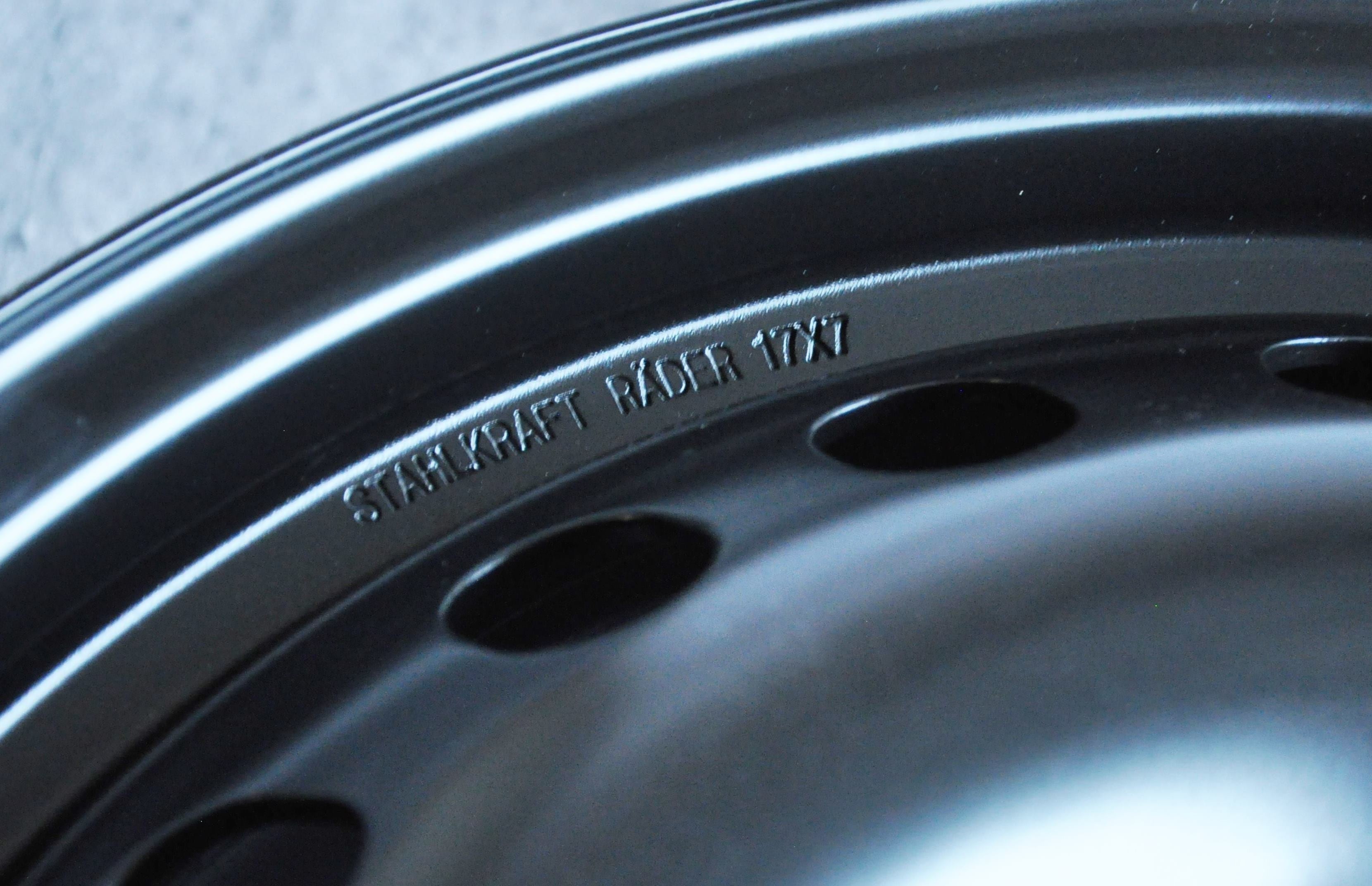 Stahlkraft Rader A17ROZ Stålfælge 17" 5x114.3 ET43.5 – Sort (sæt á 4)