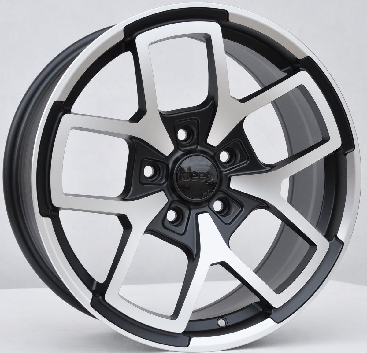 PDW 373 Alufælge 18" 8J 5x127 ET35 – Poleret/sort halvmat (sæt á 4)