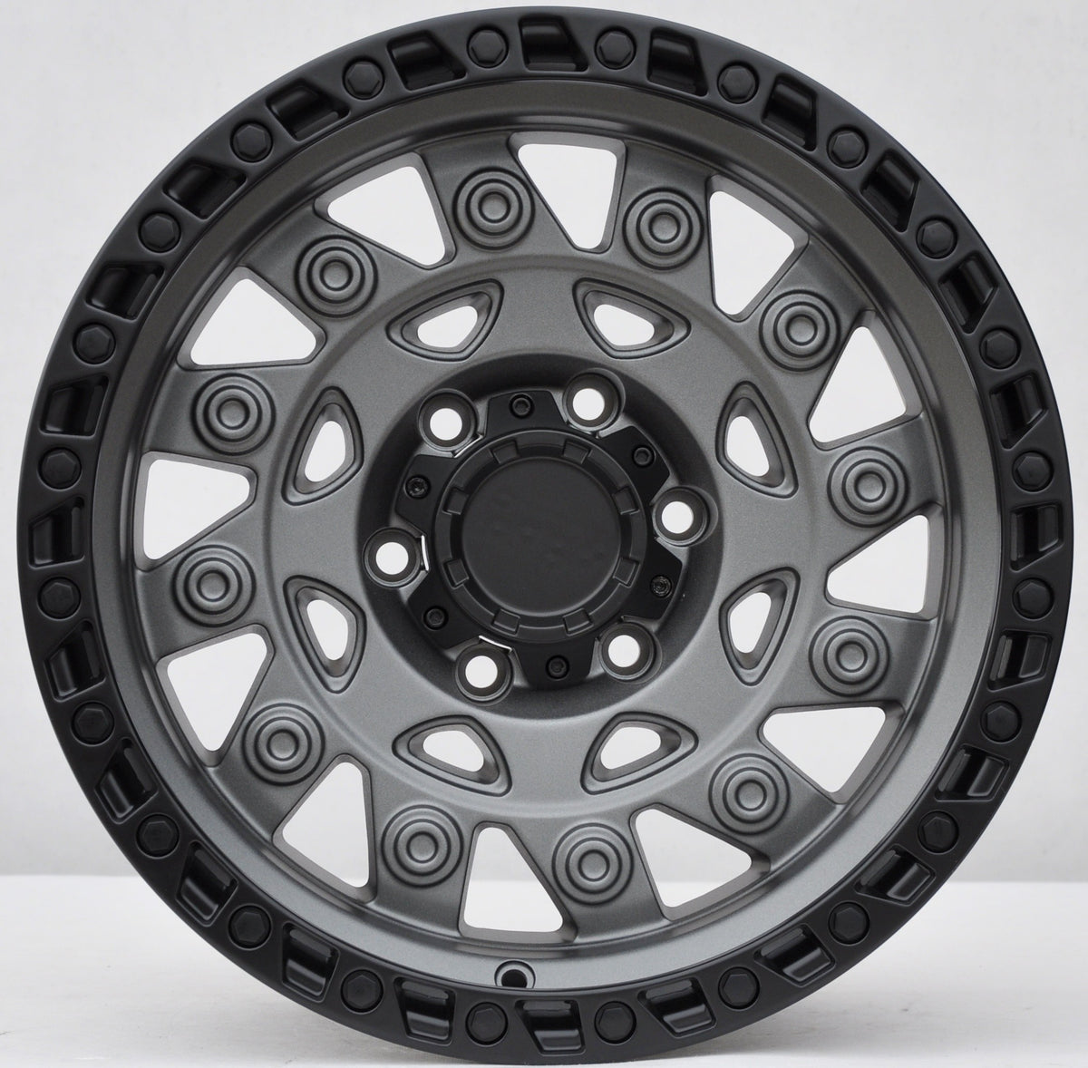 PDW 974 Alufælge 17" 9J 6x139.7 ET0 – Gun metal mat (sæt á 4)