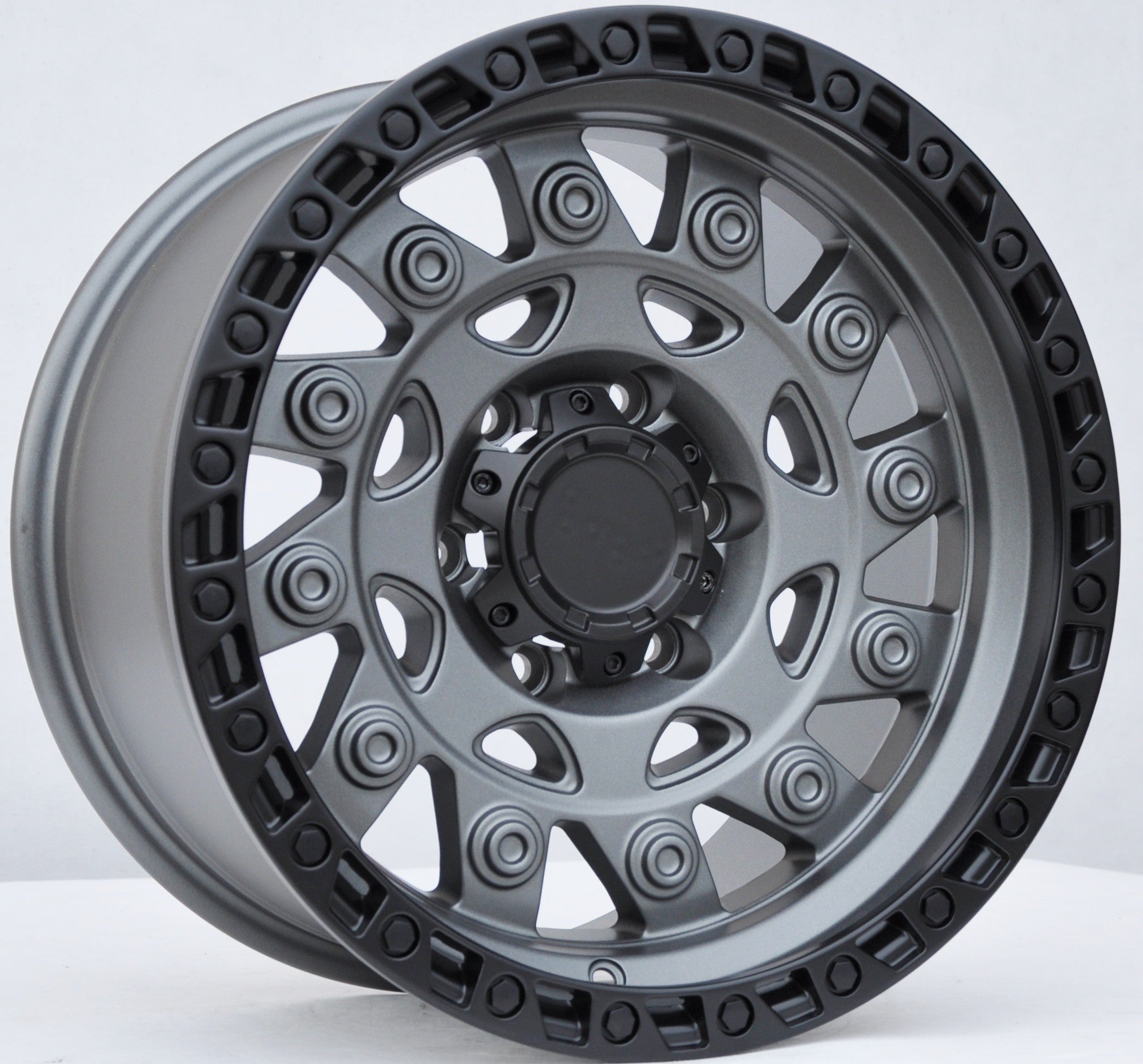 PDW 974 Alufælge 17" 6x139.7 ET0 – Gun metal mat (sæt á 4)