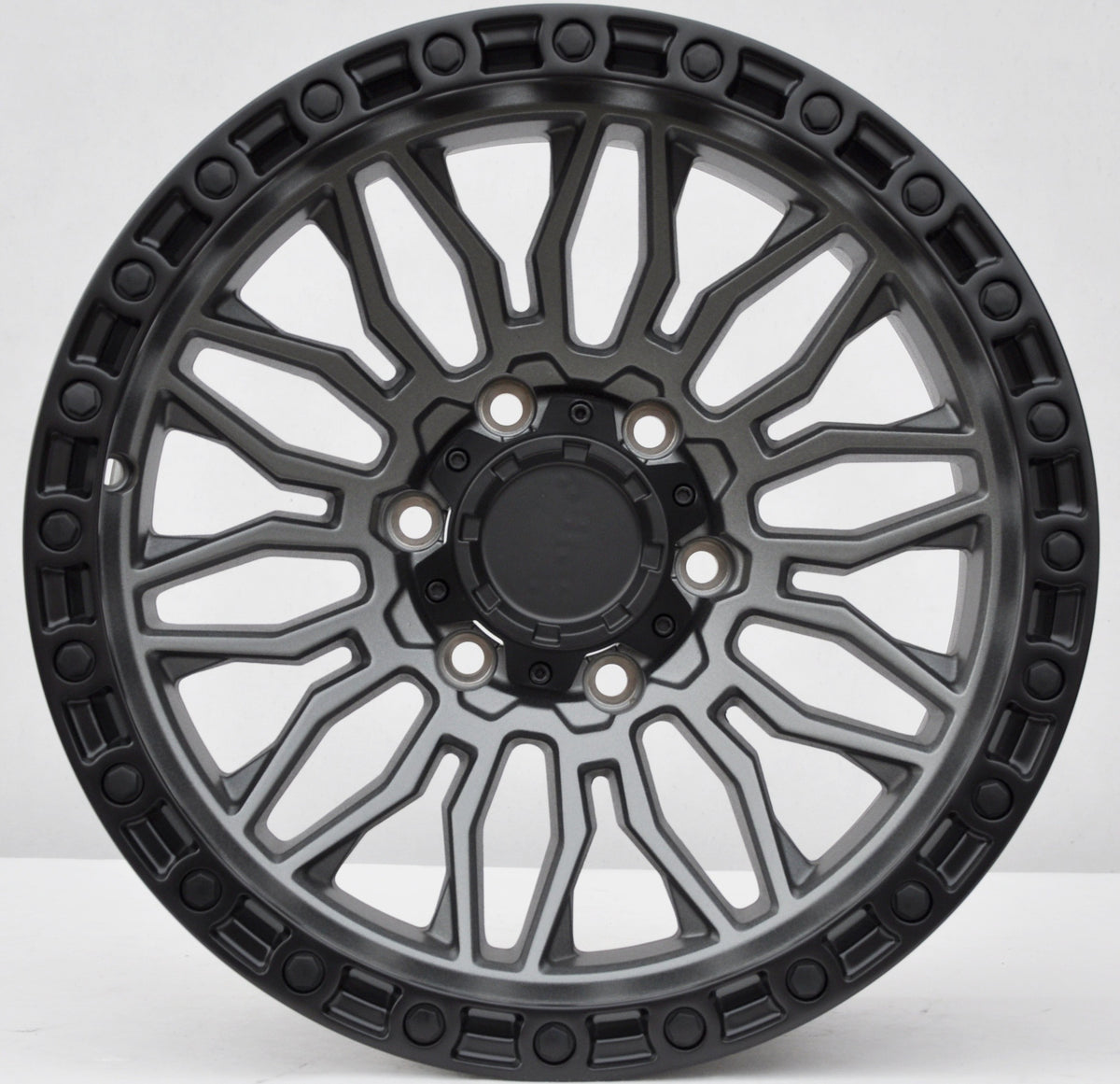 PDW 975 Alufælge 17" 9J 6x139.7 ET0 – Gun metal mat (sæt á 4)