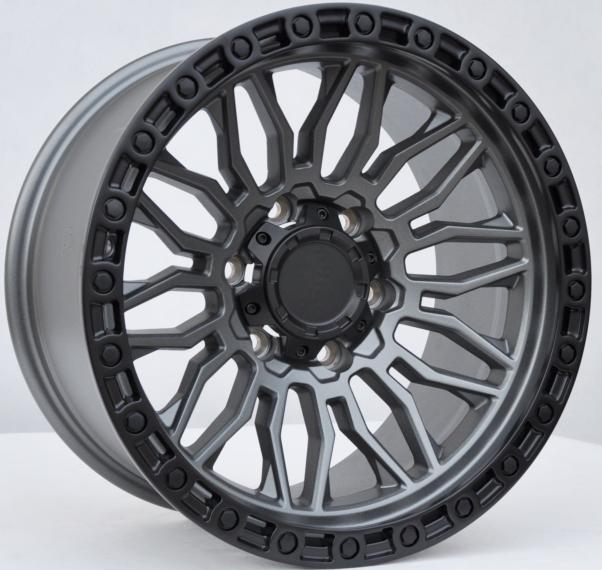 PDW 975 Alufælge 17" 6x139.7 ET0 – Gun metal mat (sæt á 4)