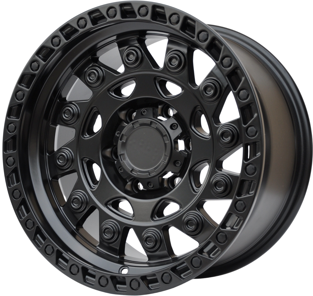 PDW 974 Alufælge 17" 6x139.7 ET0 – Sort mat (sæt á 4)