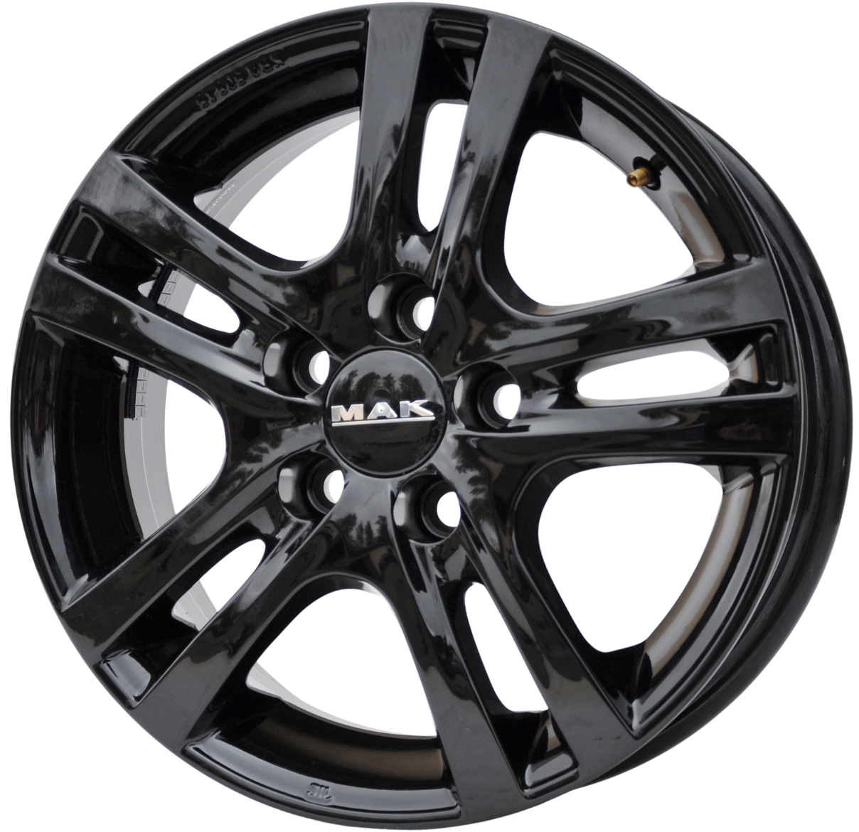 MAK zhg/kba50646 Alufælge 14" 5x100 ET35 – Sort (sæt á 4)