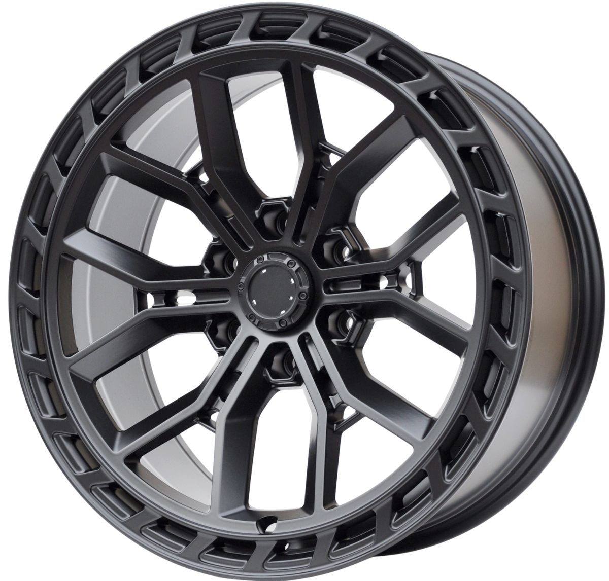 PDW FA655 Alufælge 20" 9J 6x139.7 ET15 – Sort mat (sæt á 4)