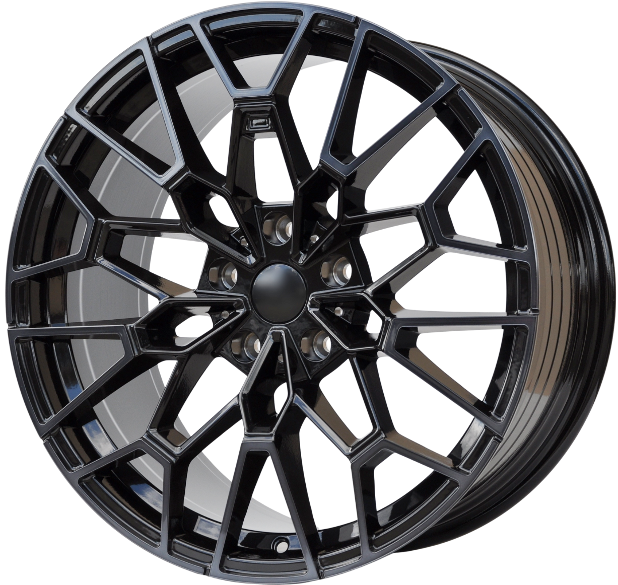 PDW 0384/1284/8817 Alufælge 18" 5x120 ET33 – Sort/przyciemniany front (sæt á 4)