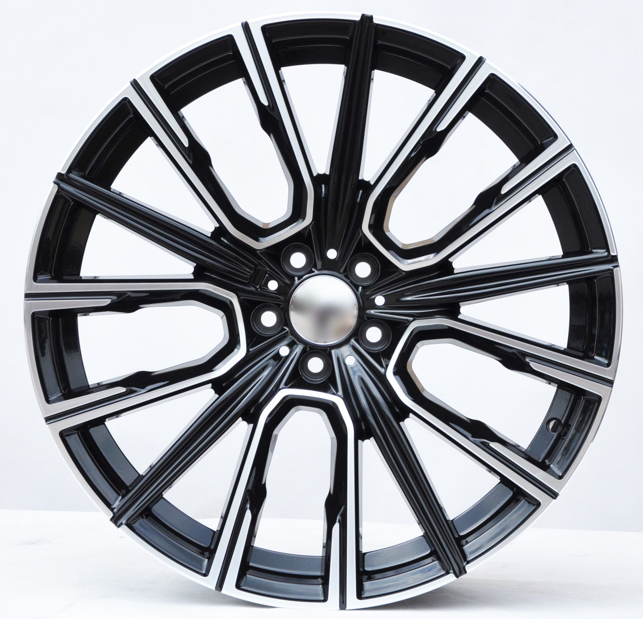PDW 5836 Alufælge 20" 5x112 ET25 – Poleret/sort (sæt á 4)