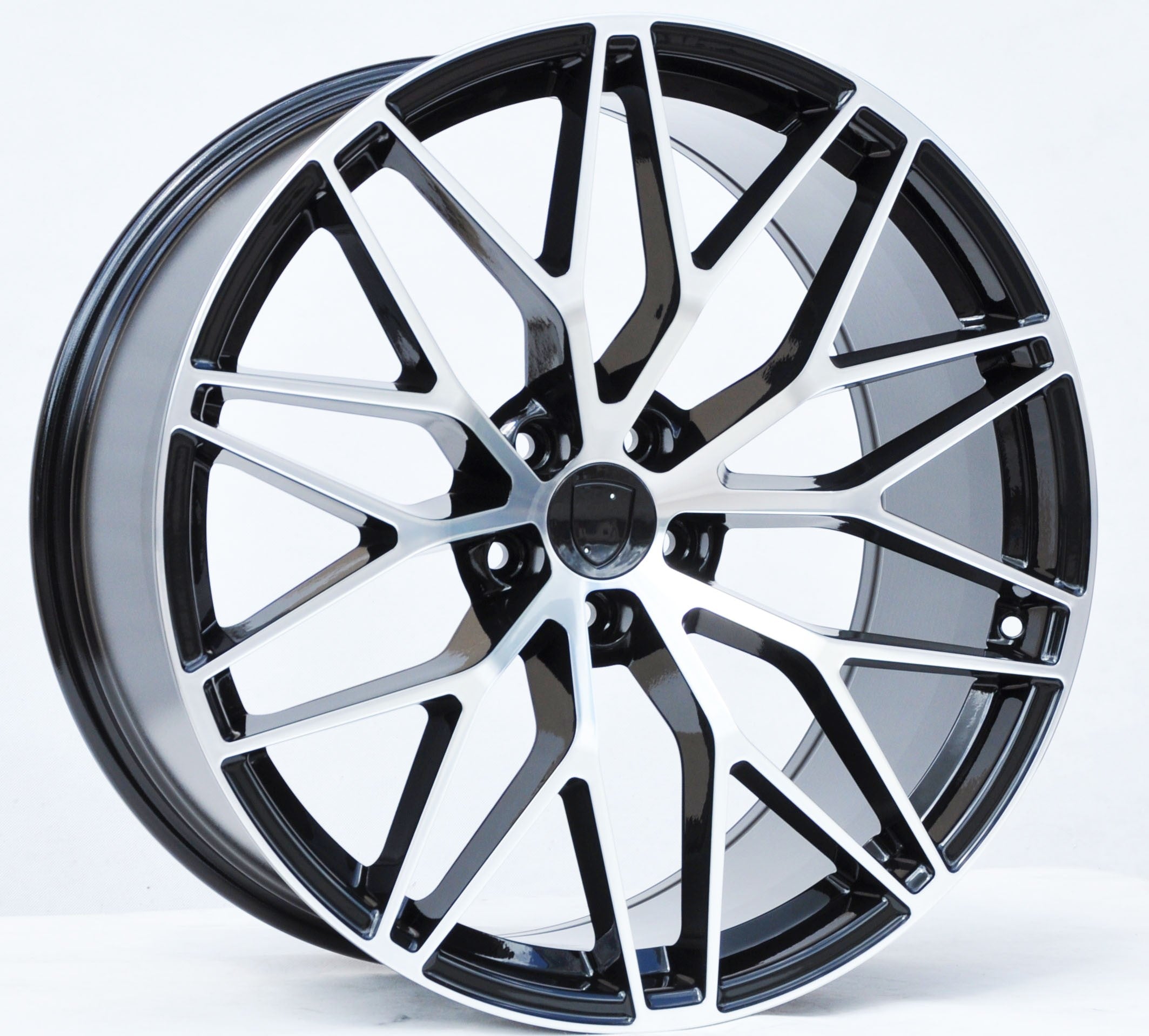 PDW 3S1067 Alufælge 21" 5x112 ET26 – Poleret/sort (sæt á 4)