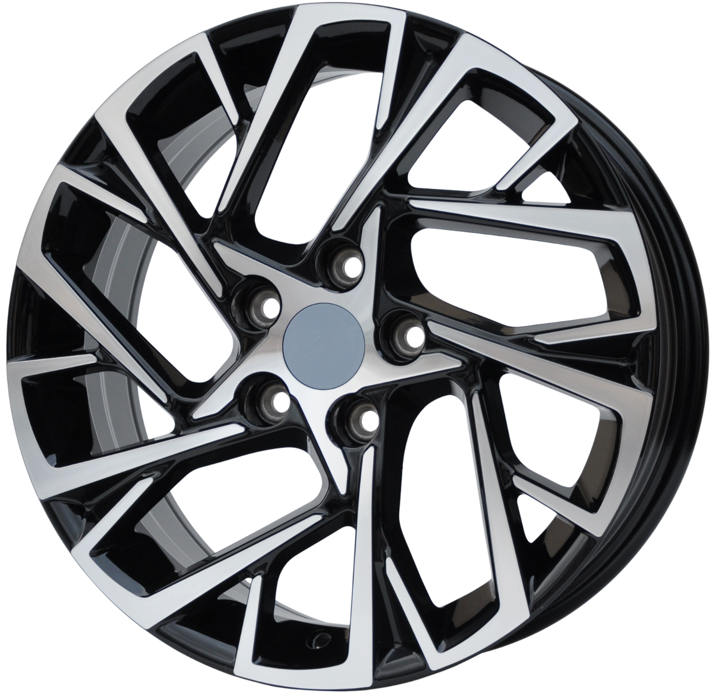 PDW 3318 Alufælge 17" 5x114.3 ET51 – Poleret/sort (sæt á 4)