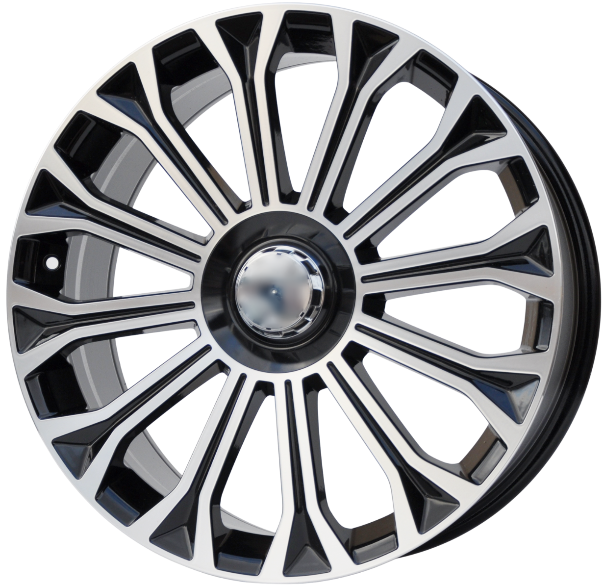 PDW FBX003/3153 Alufælge 20" 5x112 ET36 – Poleret/sort (sæt á 4)