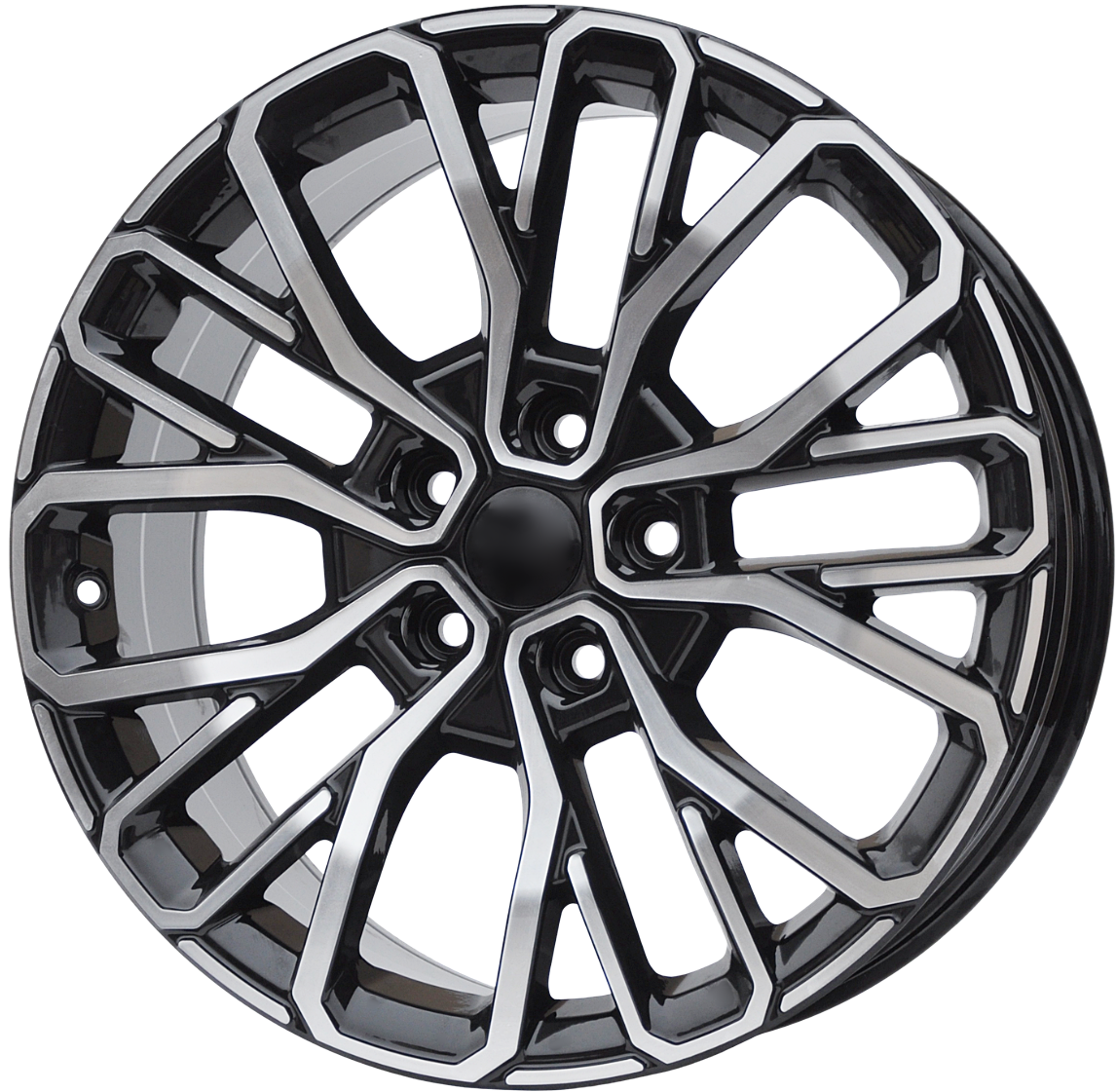 PDW 1448 Alufælge 21" 5x127 ET50 – Poleret/sort (sæt á 4)