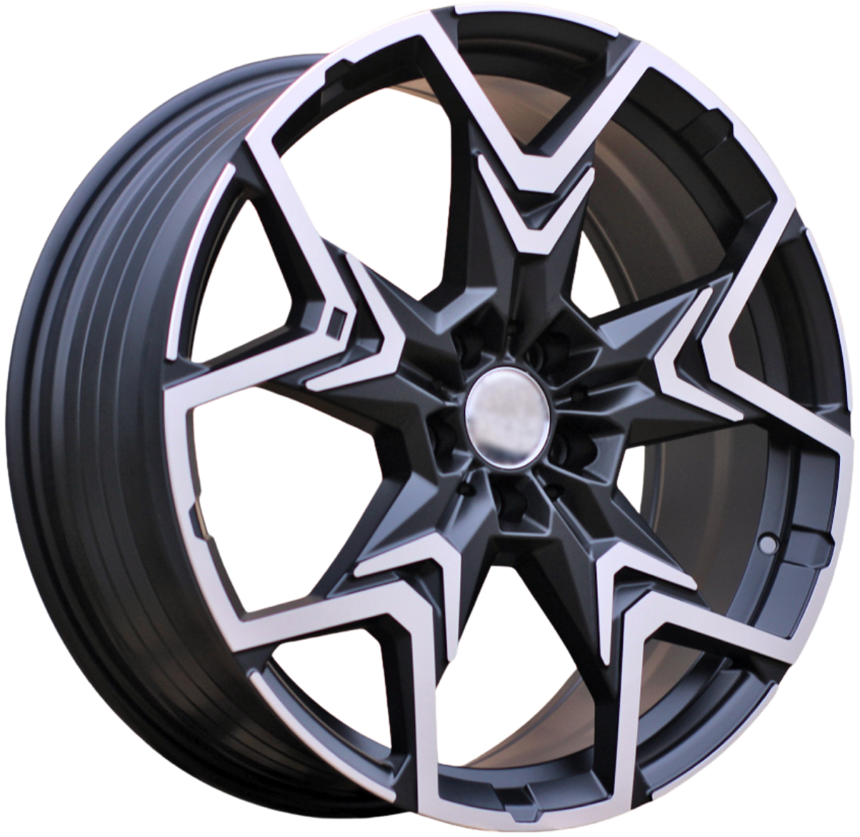 PDW 5223 Alufælge 20" 5x112 ET46 – Poleret/sort (sæt á 4)