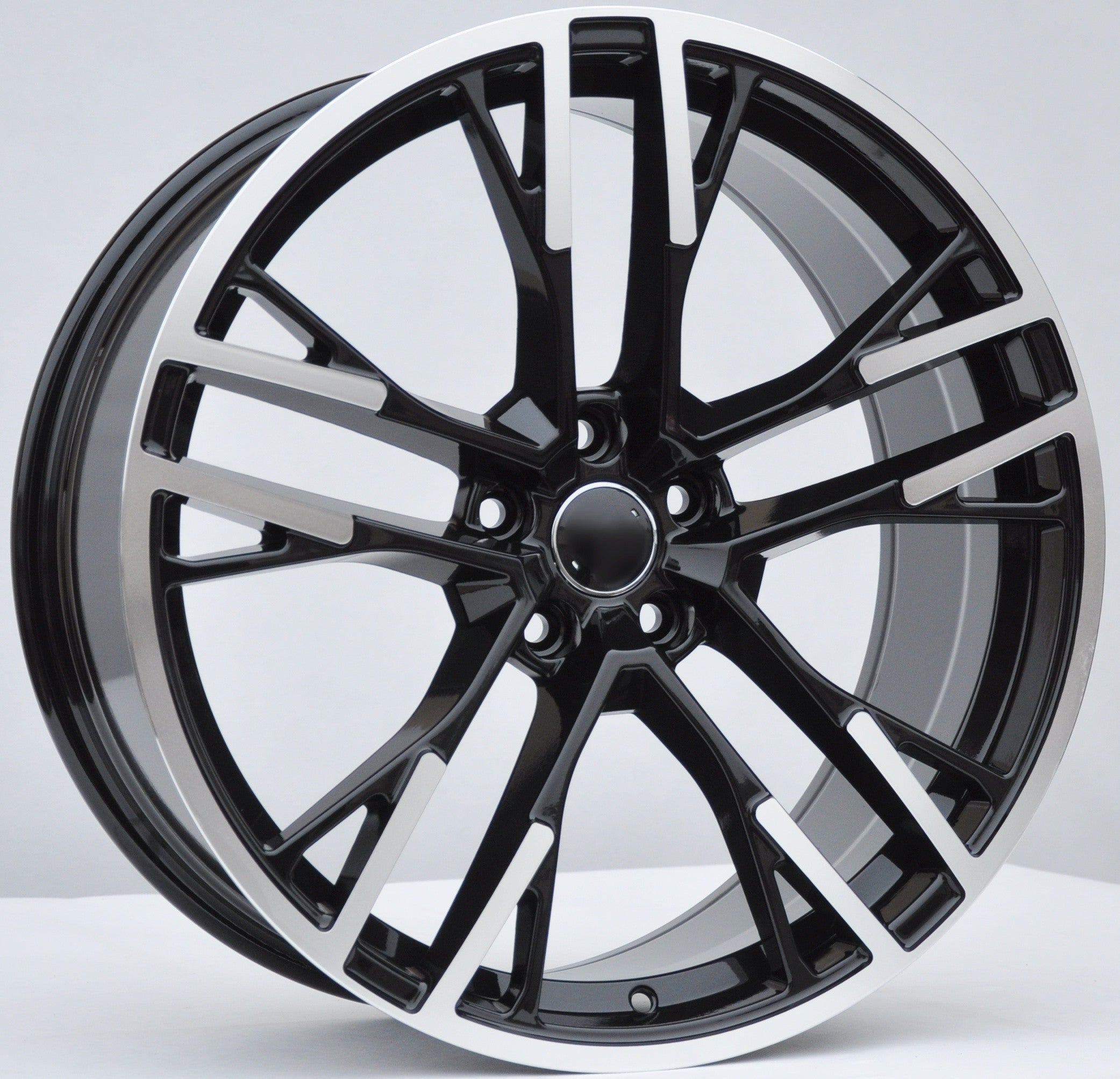 PDW F726 Alufælge 20" 5x112 ET34 – Poleret/sort (sæt á 4)