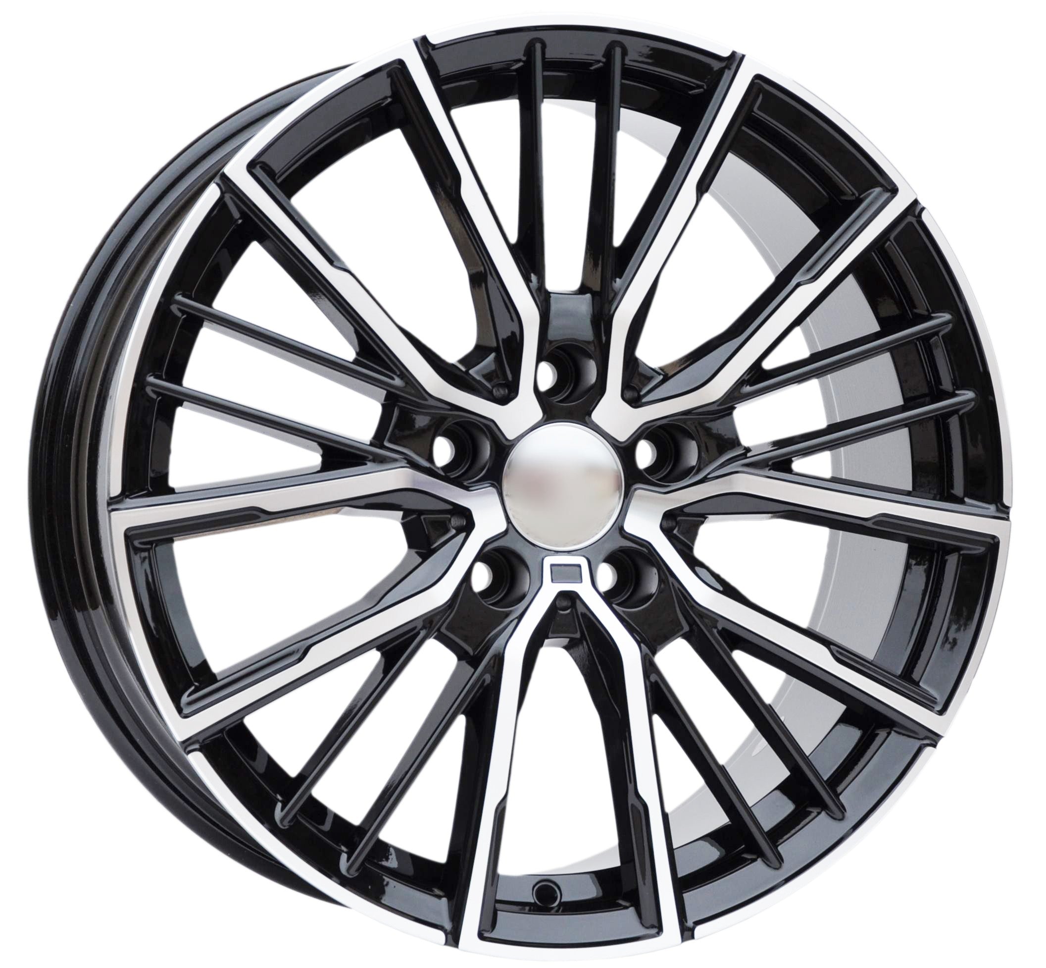 PDW 5824 Alufælge 18" 5x120 ET45 – Poleret/sort (sæt á 4)