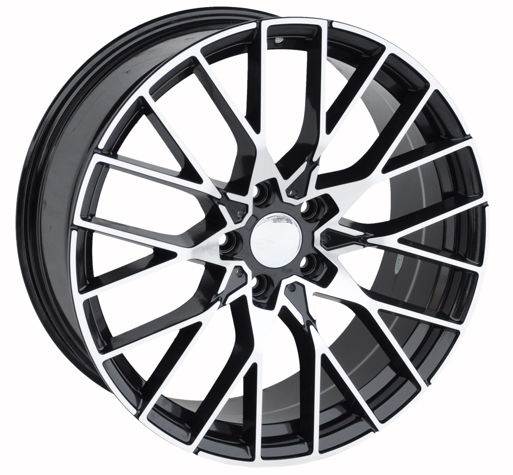 PDW 5479 Alufælge 18" 5x120 ET34 – Poleret/sort (sæt á 4)