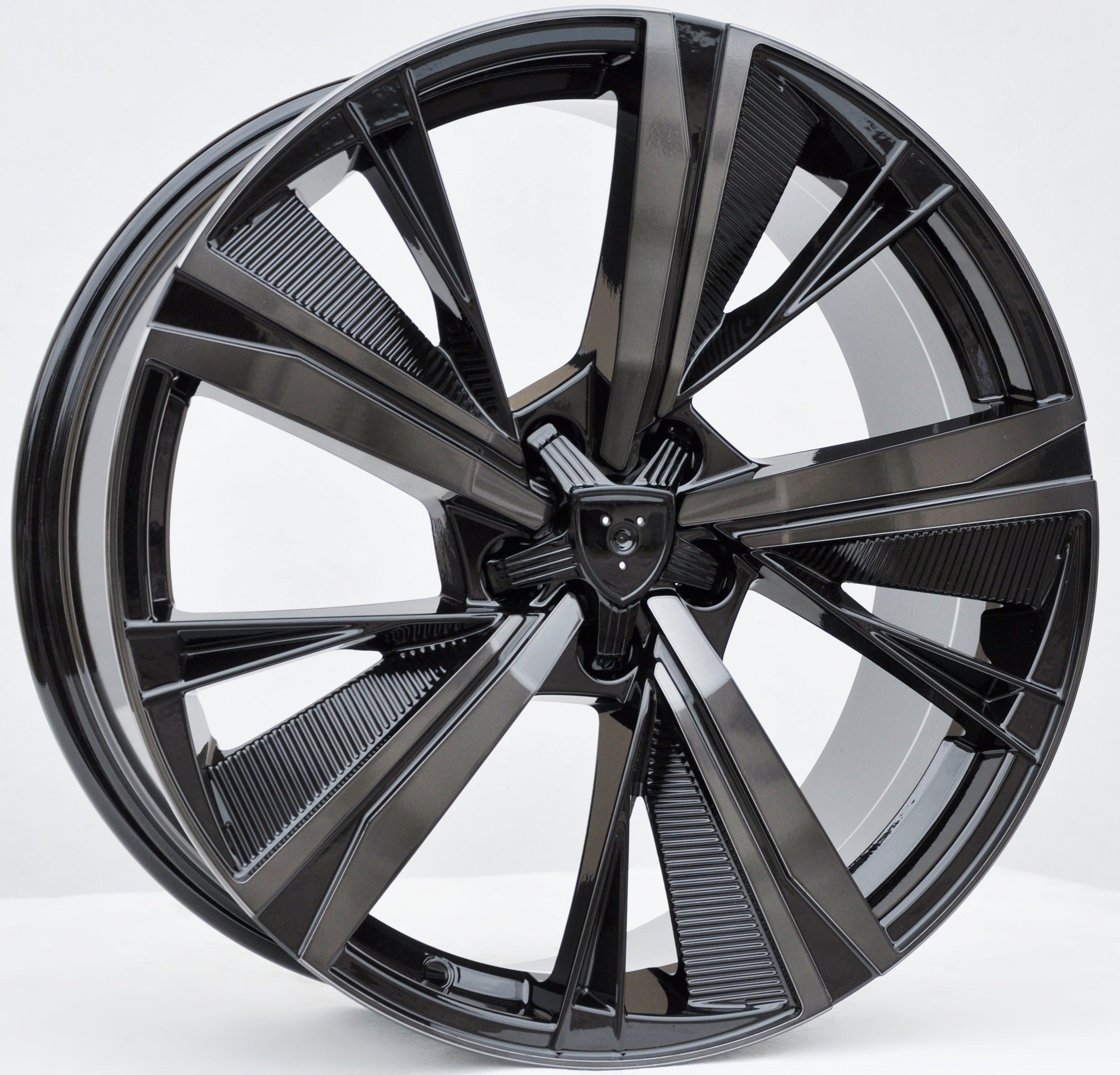 PDW 1918 Alufælge 19" 5x108 ET40 – Sort/przyciemniany front (sæt á 4)