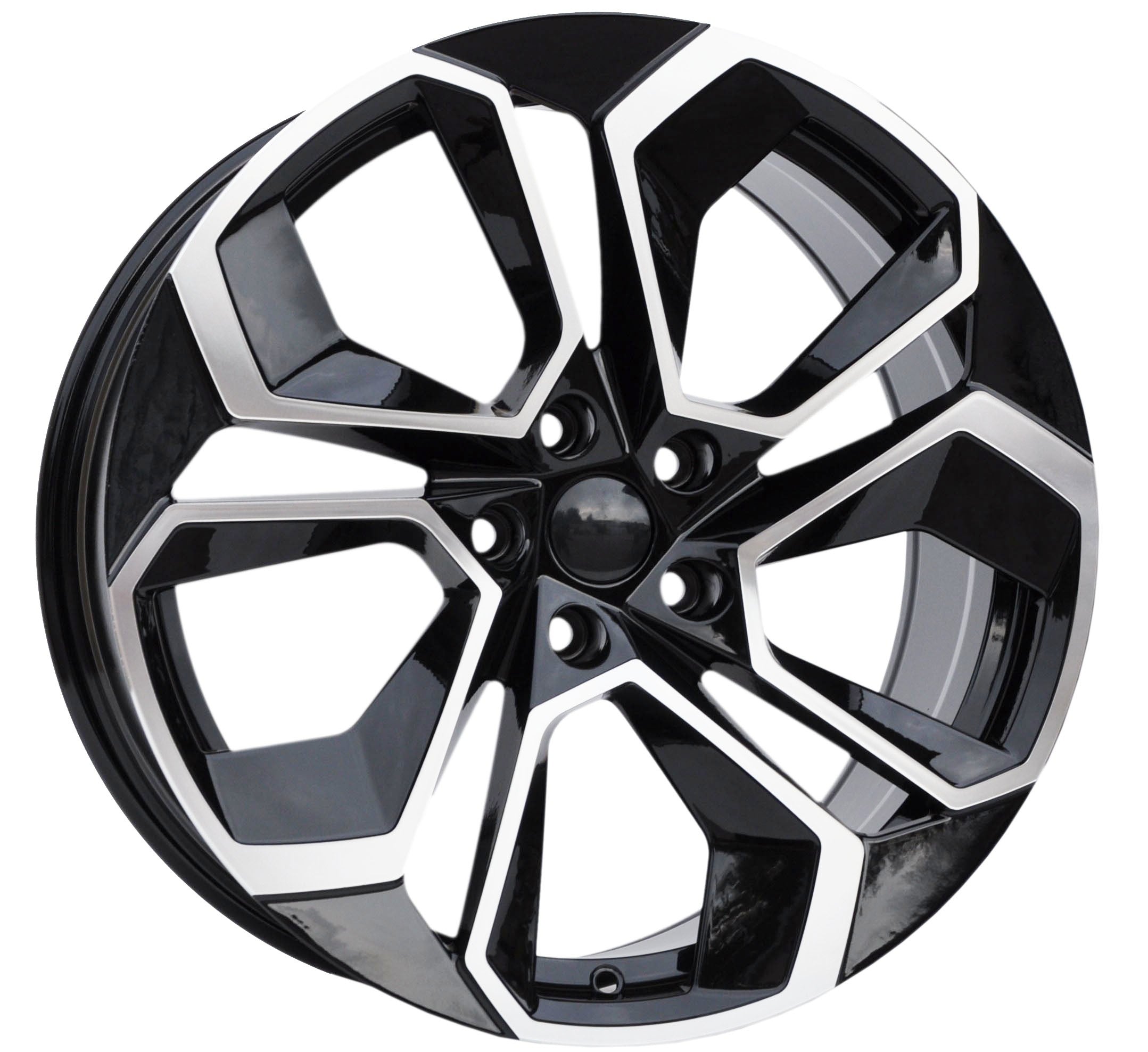 PDW 5561 Alufælge 19" 5x112 ET40 – Poleret/sort (sæt á 4)