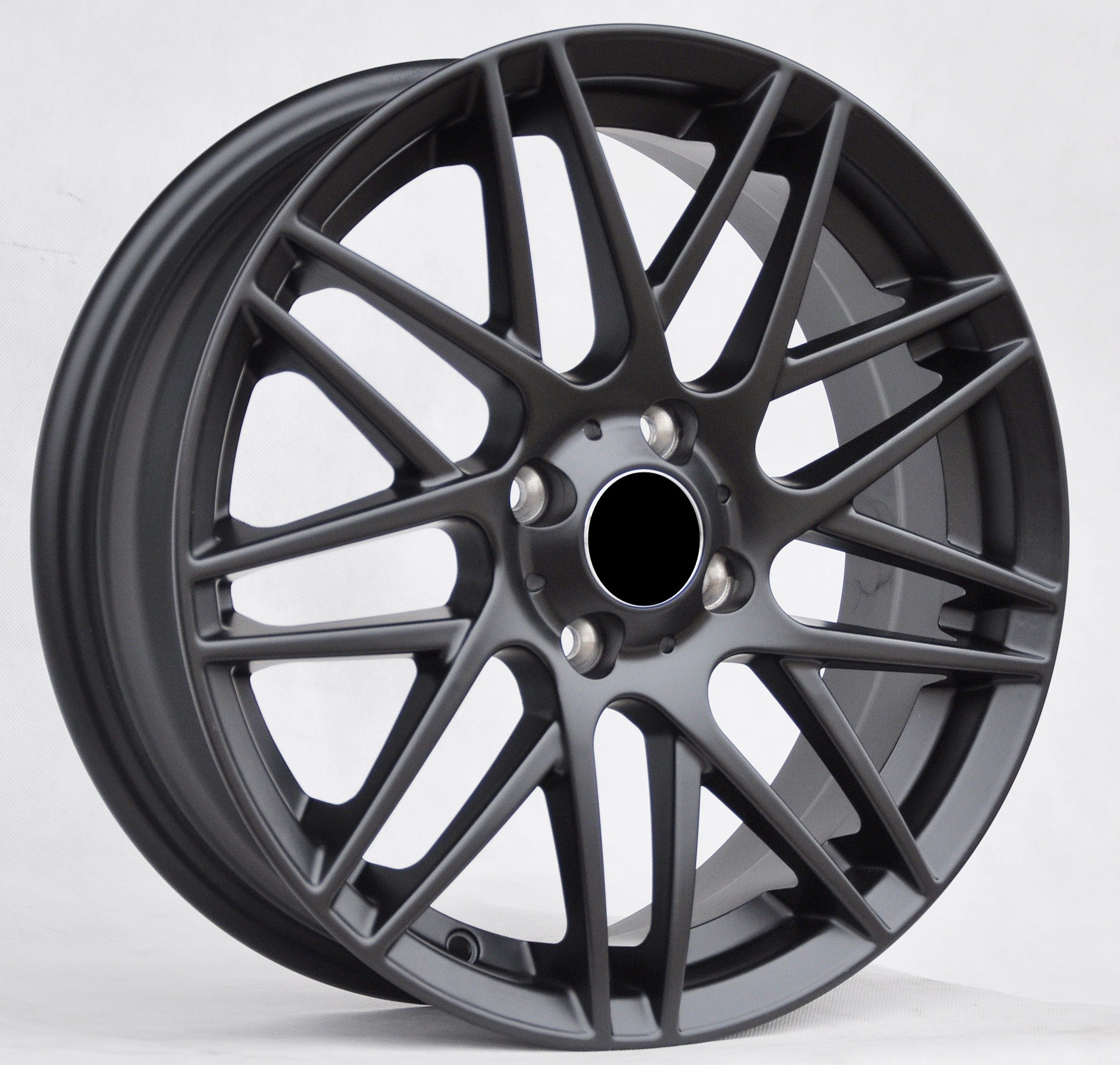 Haxer HX013 Alufælge 16" 3x112 ET30 – Sort półmat (sæt á 4)