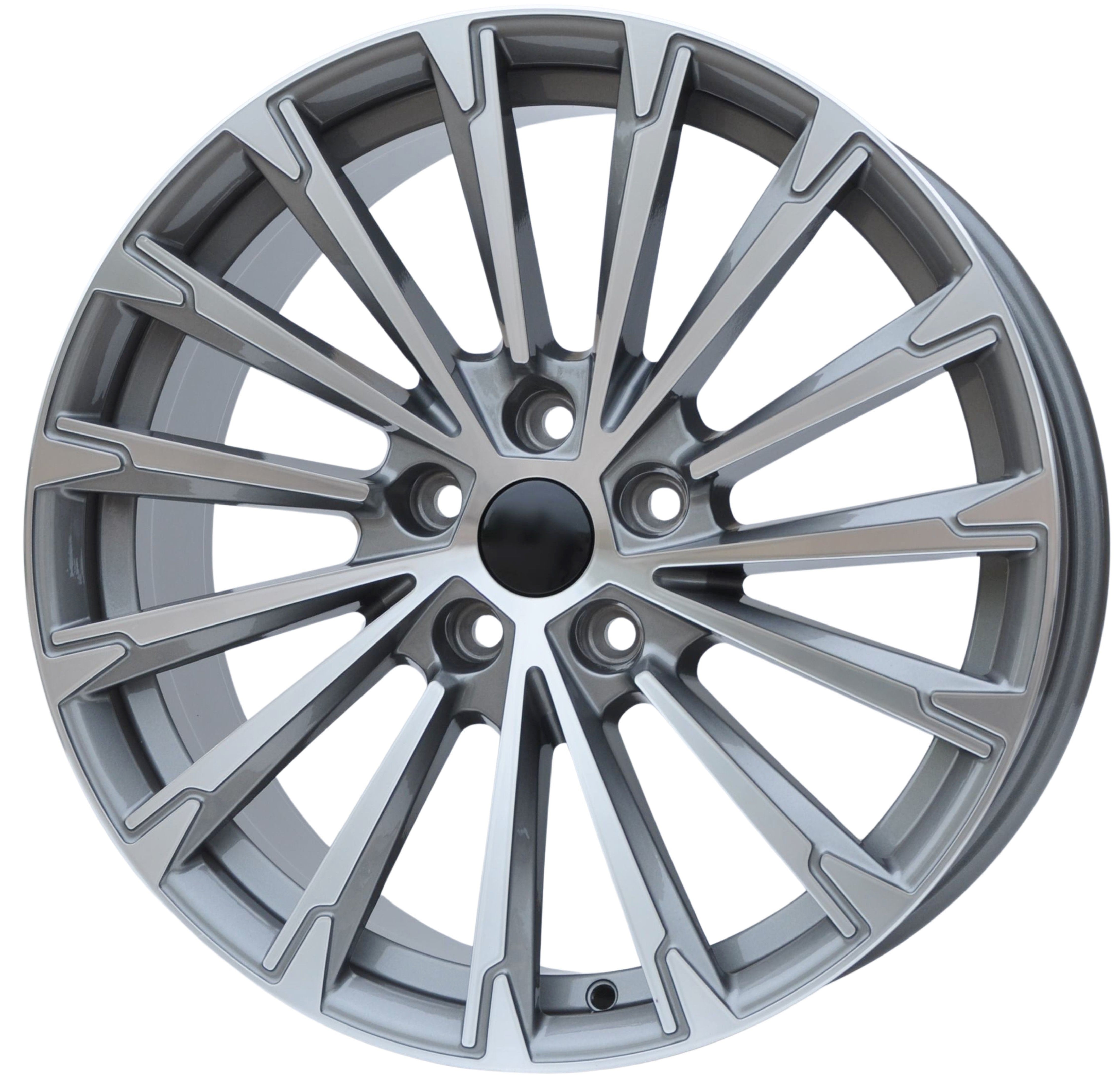 PDW 0446 Alufælge 18" 5x112 ET45 – Poleret/grafit (sæt á 4)