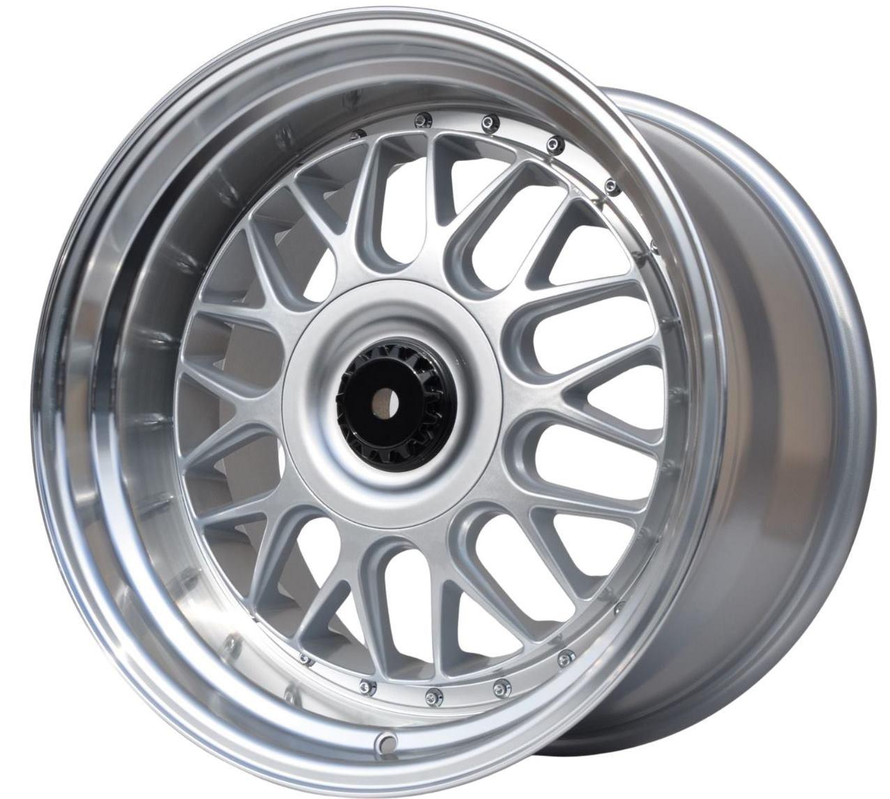 PDW 244 Alufælge 17" 5x120 ET35 – Poleret/sølv (sæt á 4)
