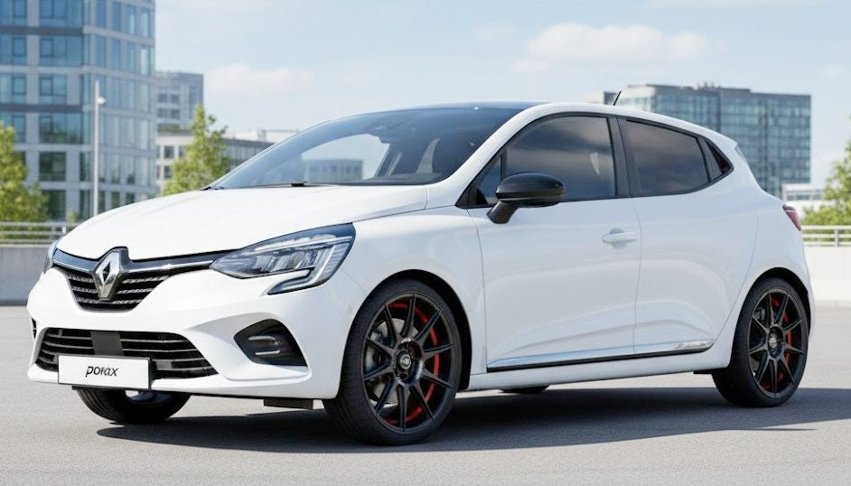 PDW 5705 Alufælge 15" 4x100 ET38 – Poleret/czerwony rant (sæt á 4)