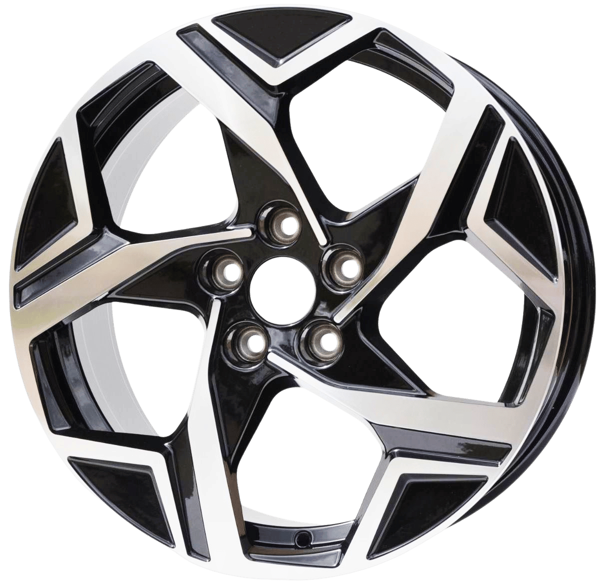 PDW 5700 Alufælge 18" 5x114.3 ET51 – Poleret/sort (sæt á 4)