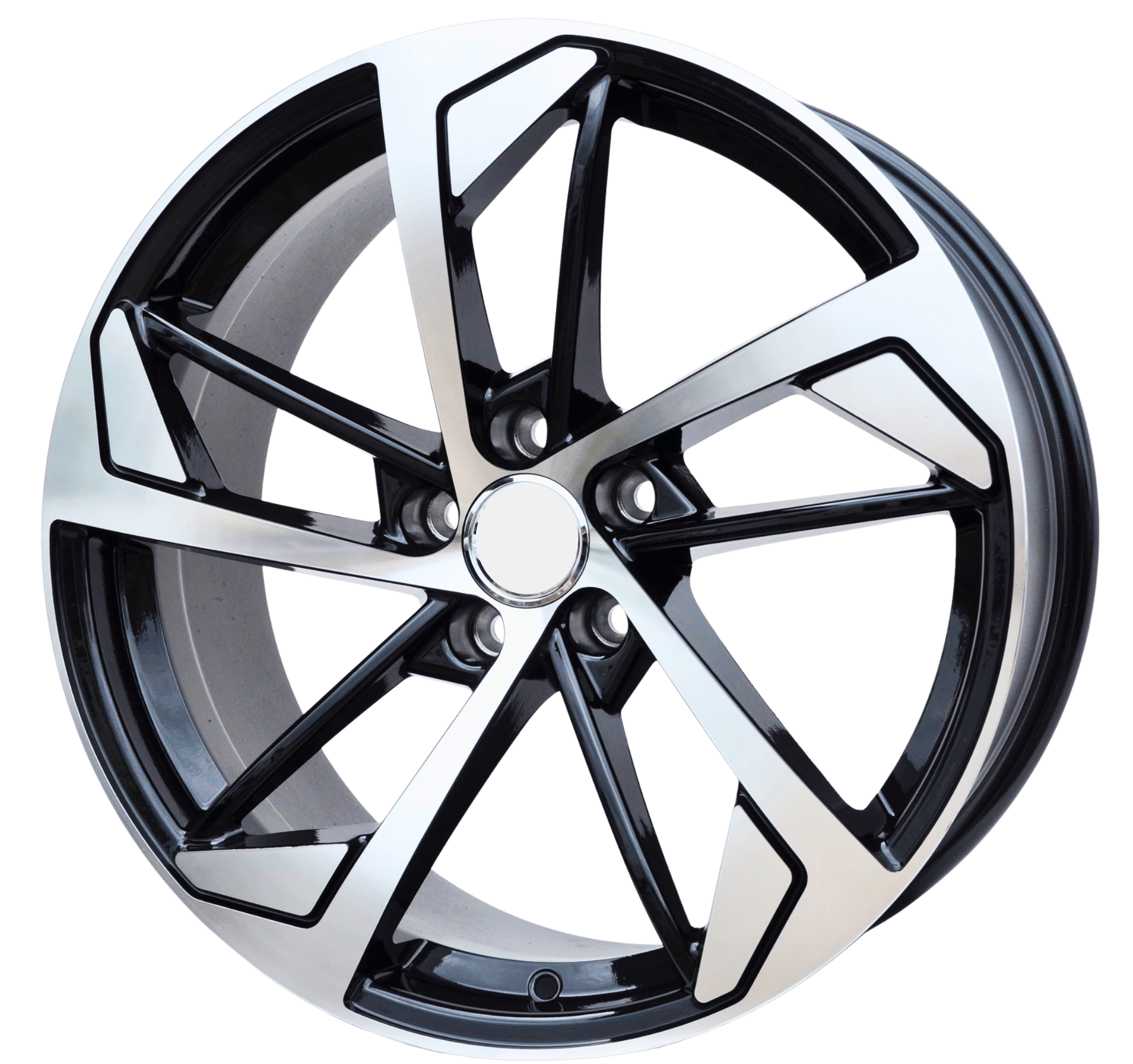 PDW e139/5366 Alufælge 20" 5x112 ET31 – Poleret/sort (sæt á 4)